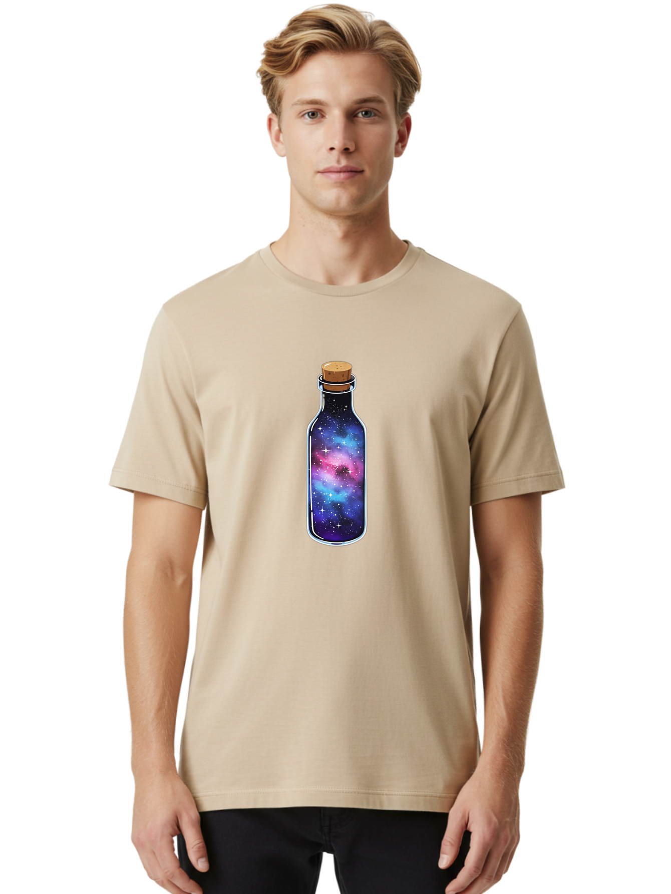 Galaxy-In-A-Bottle-31 Men'S Graphic Tee, 100% Cotton, Comfortable Casual Summer Wear, Machine Washable, Vintage Camera, Old Camera, Antique Camera, Black Camera, Classic Photography, Photography Equipment, Nostalgic Device, Film Camera, Bai987