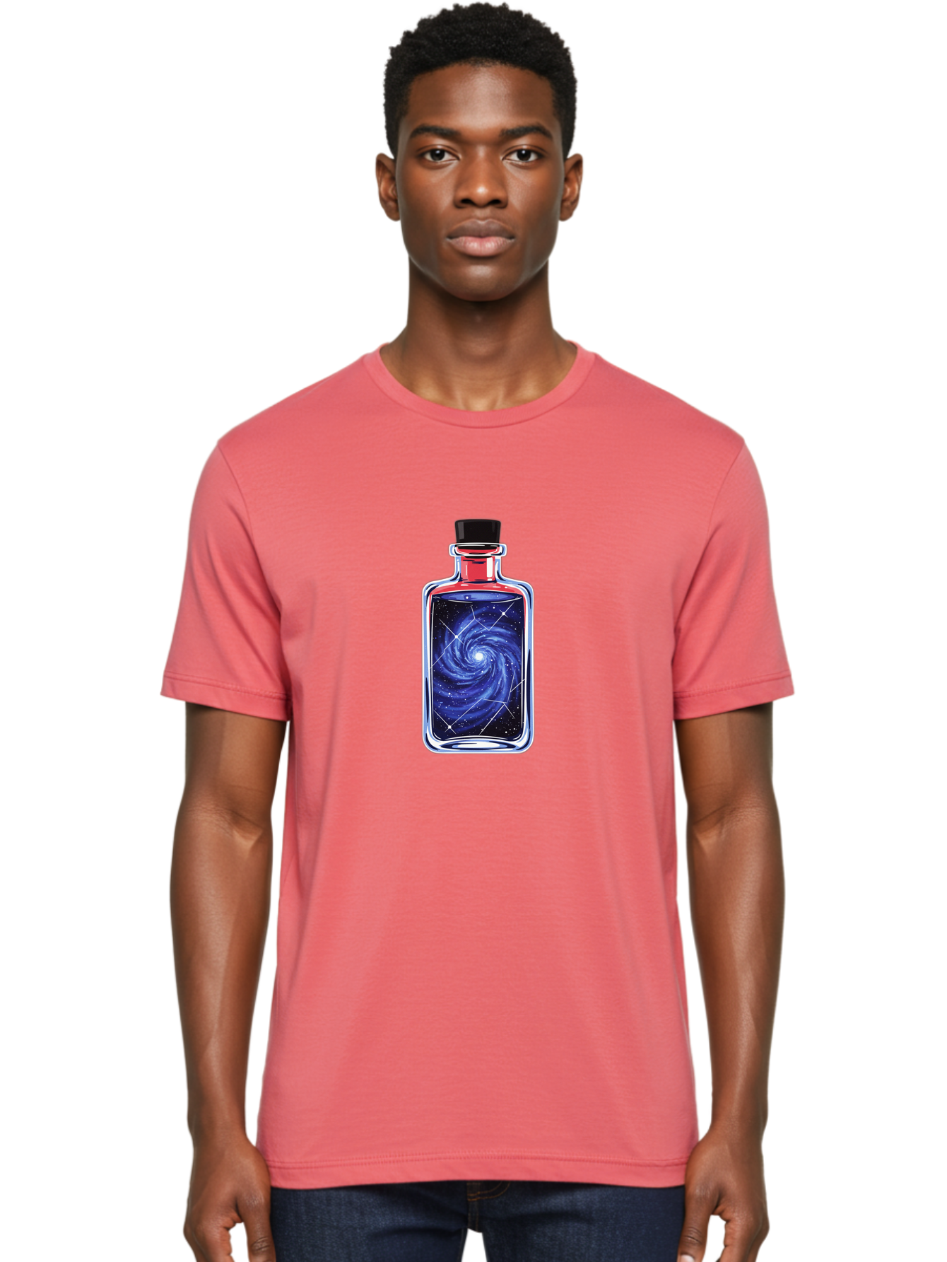 Galaxy-In-A-Bottle-33 Men'S Graphic Tee, 100% Cotton, Comfortable Casual Summer Wear, Machine Washable, Vintage Camera, Old Camera, Antique Camera, Black Camera, Classic Photography, Photography Equipment, Nostalgic Device, Film Camera, Bai989