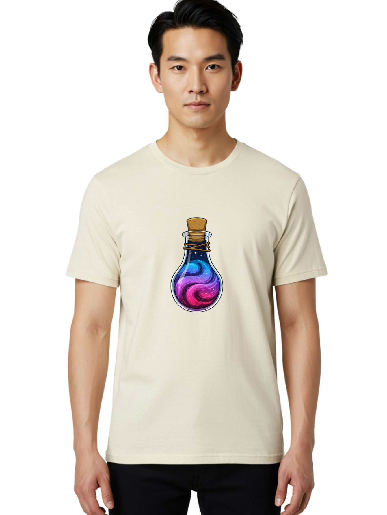 Galaxy-In-A-Bottle-35 Men'S Graphic Tee, 100% Cotton, Comfortable Casual Summer Wear, Machine Washable, Vintage Camera, Old Camera, Antique Camera, Black Camera, Classic Photography, Photography Equipment, Nostalgic Device, Film Camera, Bai991