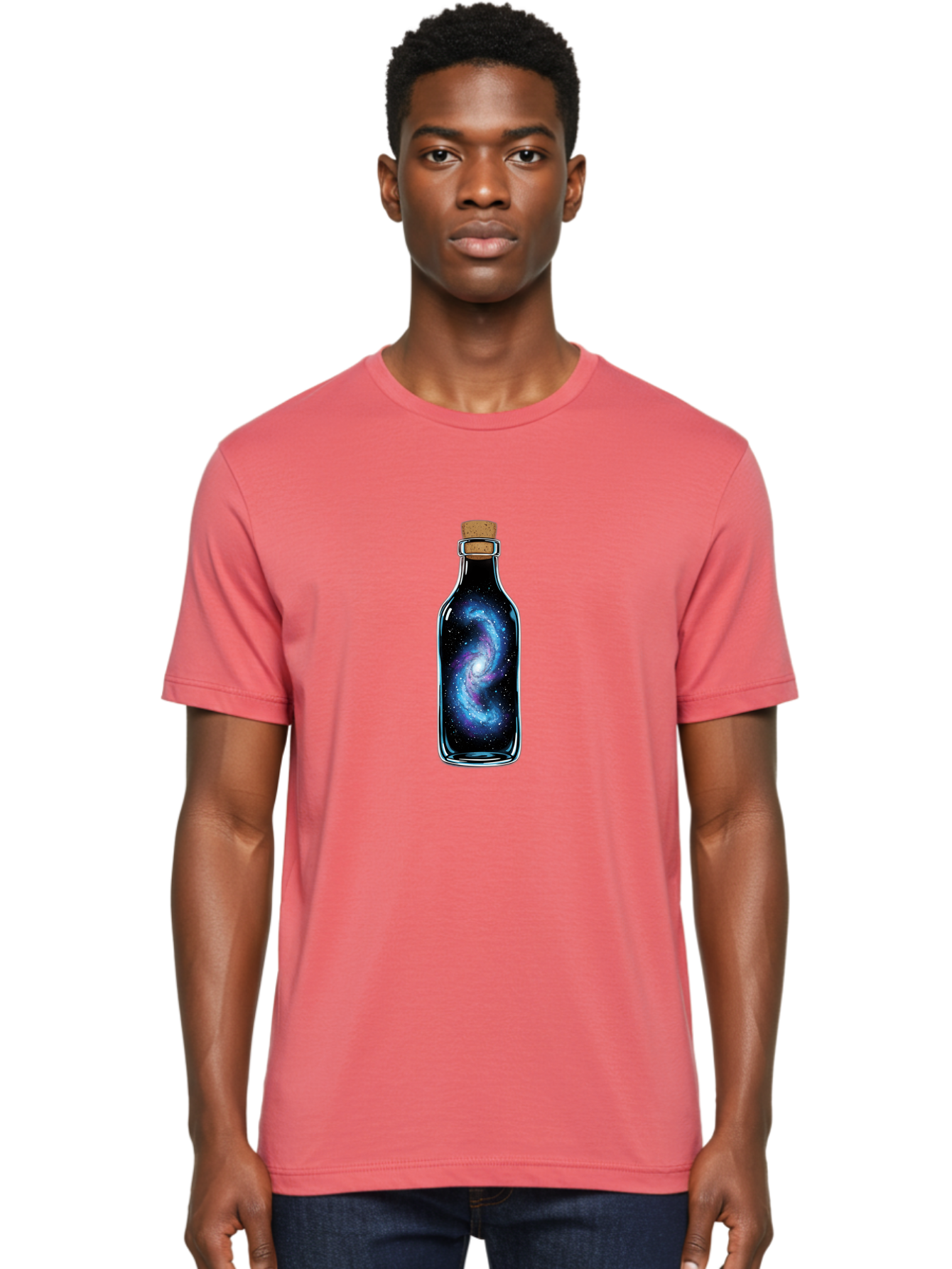 Galaxy-In-A-Bottle-36 Men'S Graphic Tee, 100% Cotton, Comfortable Casual Summer Wear, Machine Washable, Vintage Camera, Old Camera, Antique Camera, Black Camera, Classic Photography, Photography Equipment, Nostalgic Device, Film Camera, Bai992