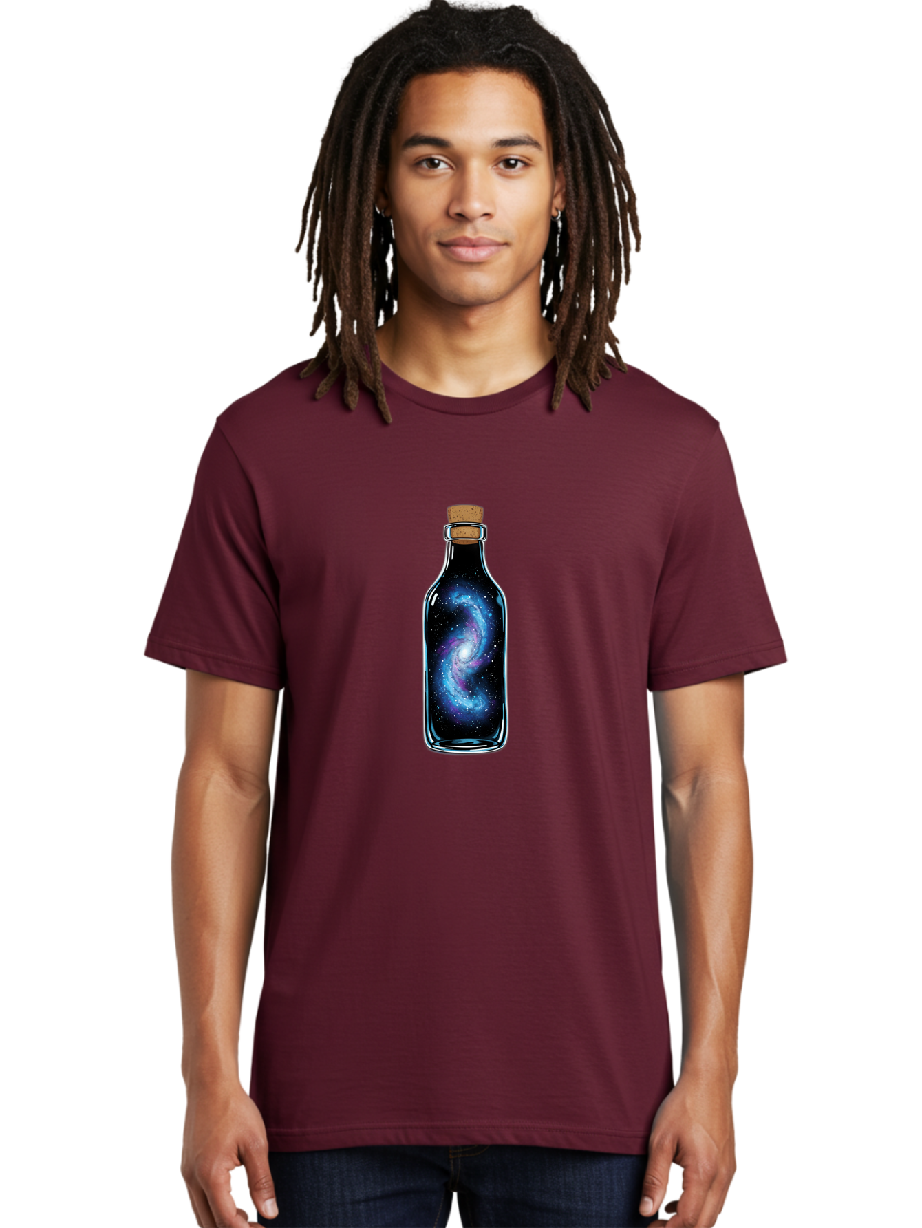 Galaxy-In-A-Bottle-36 Men'S Graphic Tee, 100% Cotton, Comfortable Casual Summer Wear, Machine Washable, Vintage Camera, Old Camera, Antique Camera, Black Camera, Classic Photography, Photography Equipment, Nostalgic Device, Film Camera, Bai992