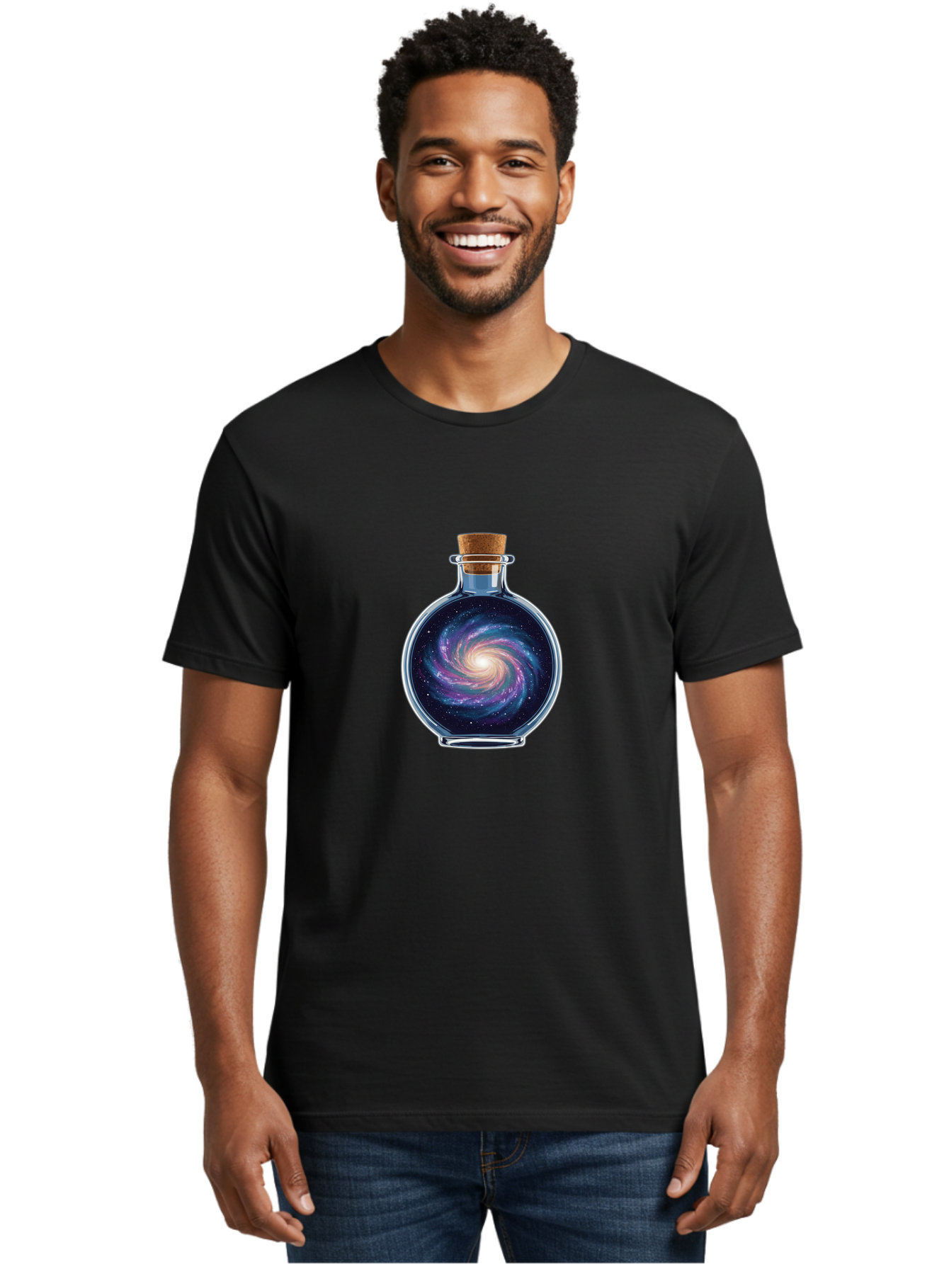 Galaxy-In-A-Bottle-38 Men'S Graphic Tee, 100% Cotton, Comfortable Casual Summer Wear, Machine Washable, Vintage Camera, Old Camera, Antique Camera, Black Camera, Classic Photography, Photography Equipment, Nostalgic Device, Film Camera, Bai994