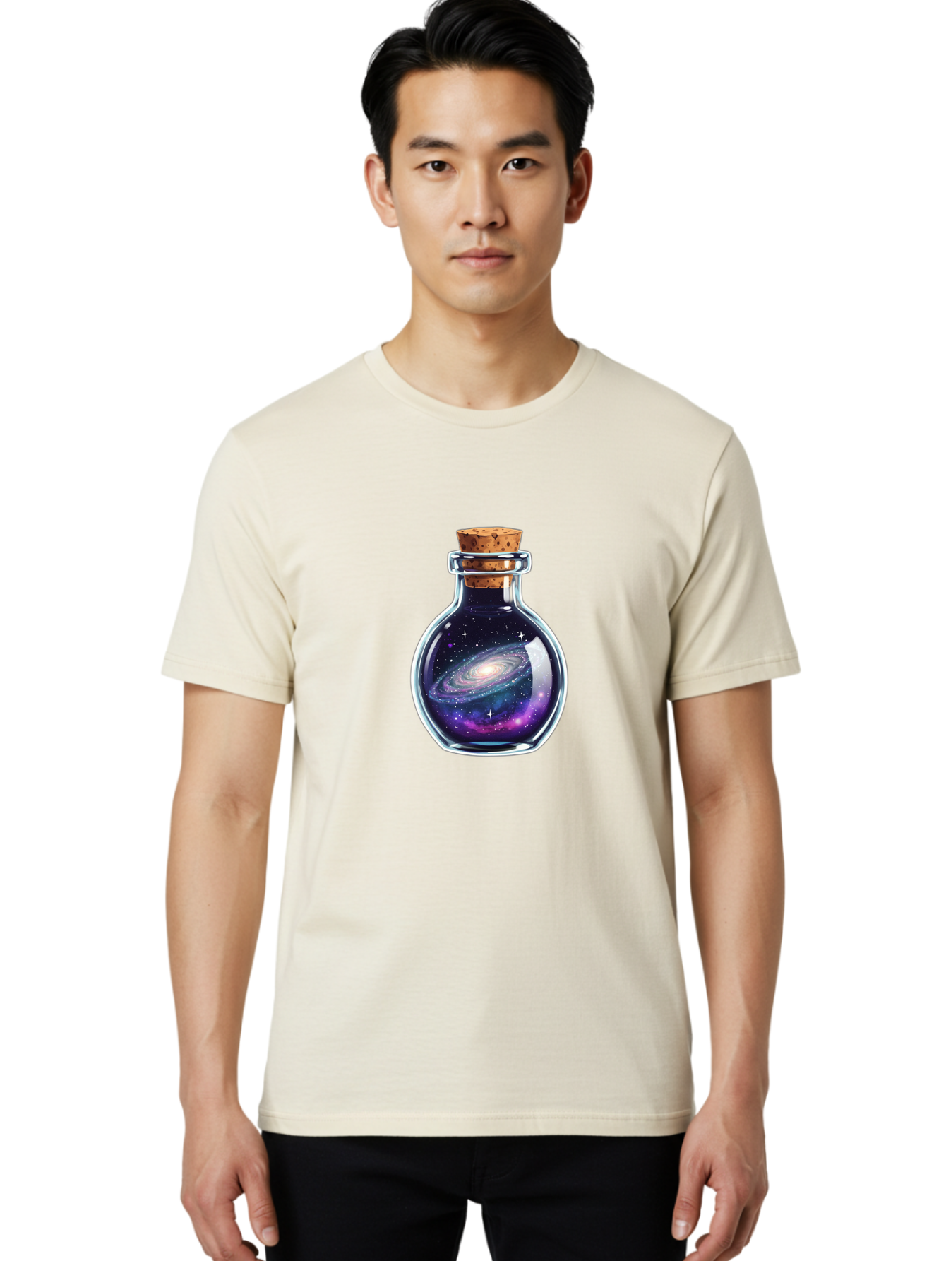 Galaxy-In-A-Bottle-42 Men'S Graphic Tee, 100% Cotton, Comfortable Casual Summer Wear, Machine Washable, Vintage Camera, Old Camera, Antique Camera, Black Camera, Classic Photography, Photography Equipment, Nostalgic Device, Film Camera, Bai999