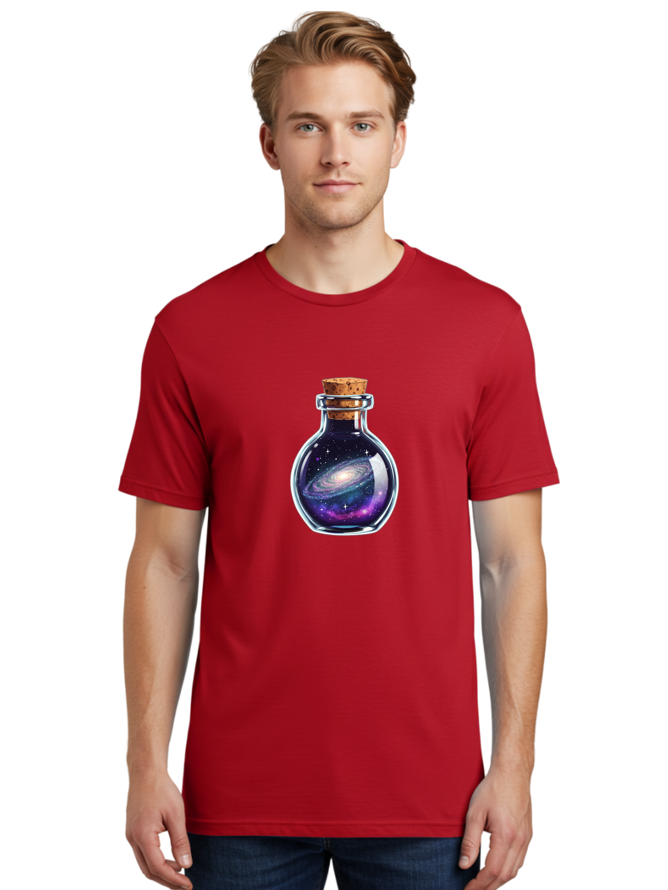 Galaxy-In-A-Bottle-42 Men'S Graphic Tee, 100% Cotton, Comfortable Casual Summer Wear, Machine Washable, Vintage Camera, Old Camera, Antique Camera, Black Camera, Classic Photography, Photography Equipment, Nostalgic Device, Film Camera, Bai999
