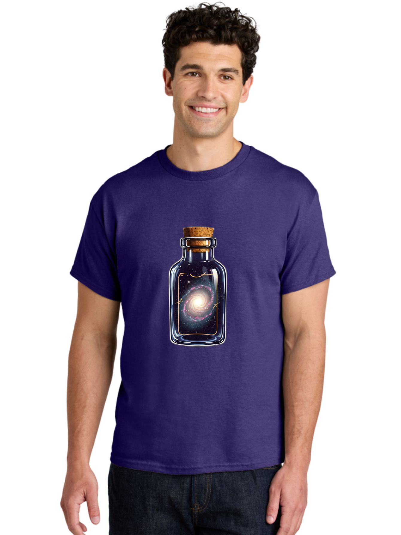 Galaxy-In-A-Bottle-44 Men'S Graphic Tee, 100% Cotton, Comfortable Casual Summer Wear, Machine Washable, Vintage Camera, Old Camera, Antique Camera, Black Camera, Classic Photography, Photography Equipment, Nostalgic Device, Film Camera, Baj001