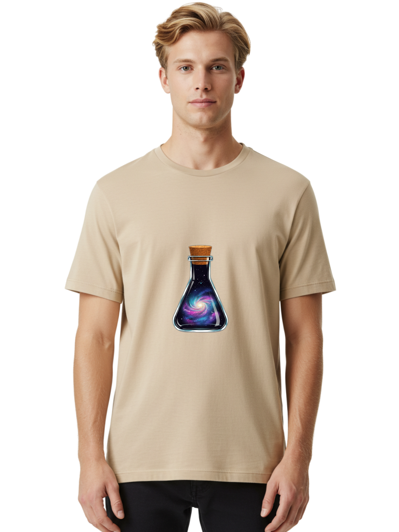 Galaxy-In-A-Bottle-45 Men'S Graphic Tee, 100% Cotton, Comfortable Casual Summer Wear, Machine Washable, Vintage Camera, Old Camera, Antique Camera, Black Camera, Classic Photography, Photography Equipment, Nostalgic Device, Film Camera, Baj002