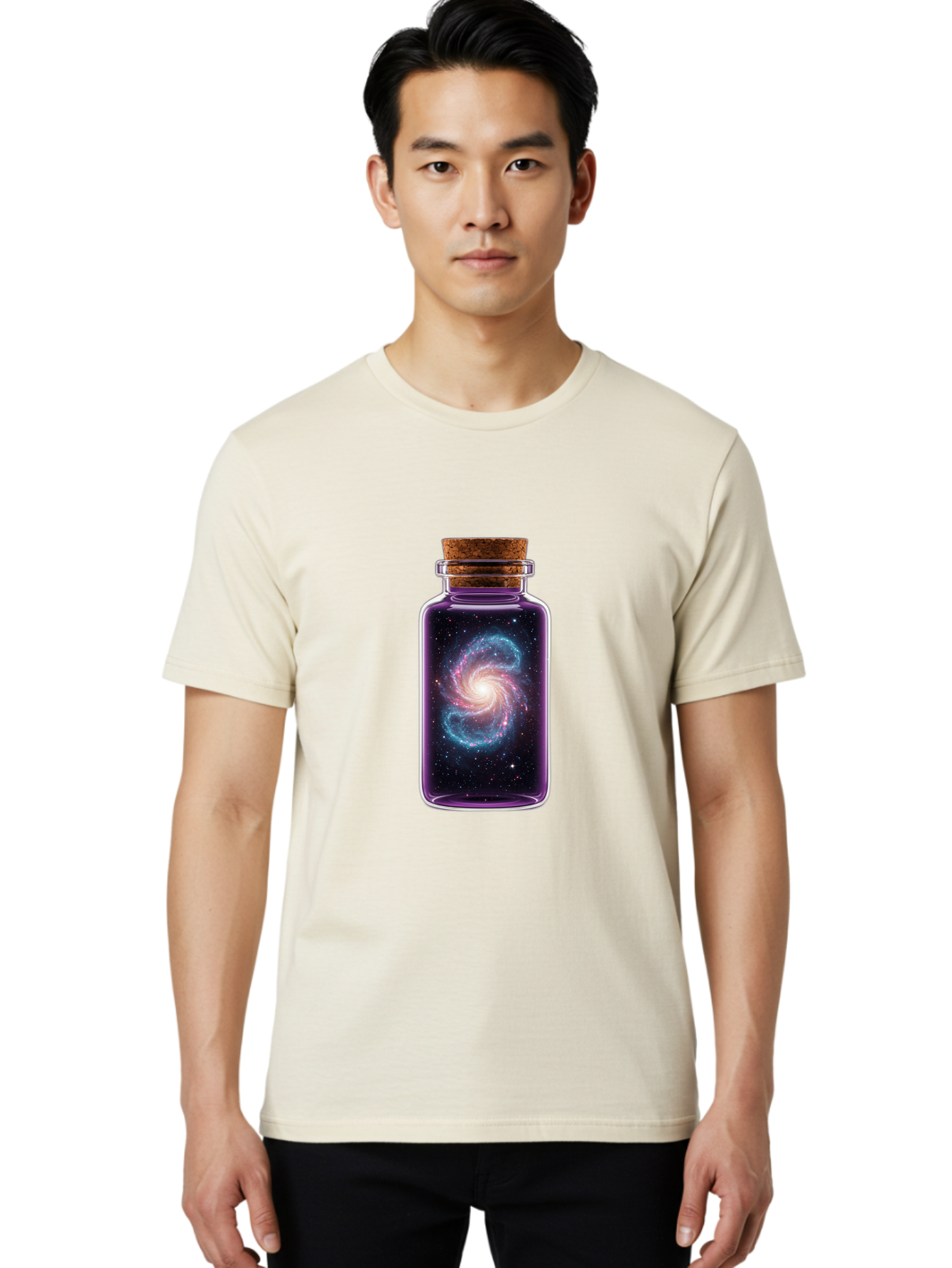 Galaxy-In-A-Bottle-46 Men'S Graphic Tee, 100% Cotton, Comfortable Casual Summer Wear, Machine Washable, Vintage Camera, Old Camera, Antique Camera, Black Camera, Classic Photography, Photography Equipment, Nostalgic Device, Film Camera, Baj003