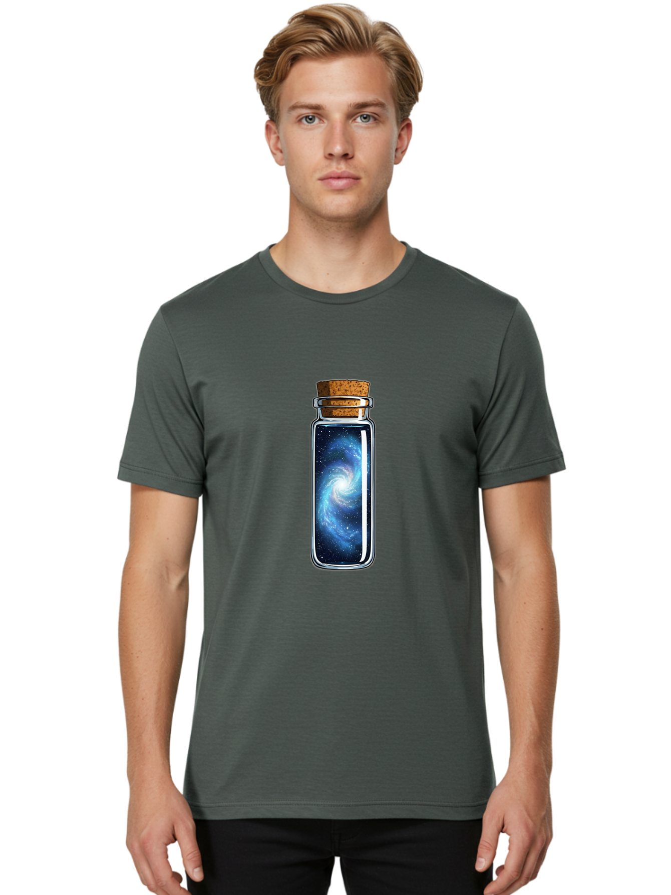 Galaxy-In-A-Bottle-48 Men'S Graphic Tee, 100% Cotton, Comfortable Casual Summer Wear, Machine Washable, Vintage Camera, Old Camera, Antique Camera, Black Camera, Classic Photography, Photography Equipment, Nostalgic Device, Film Camera, Baj005