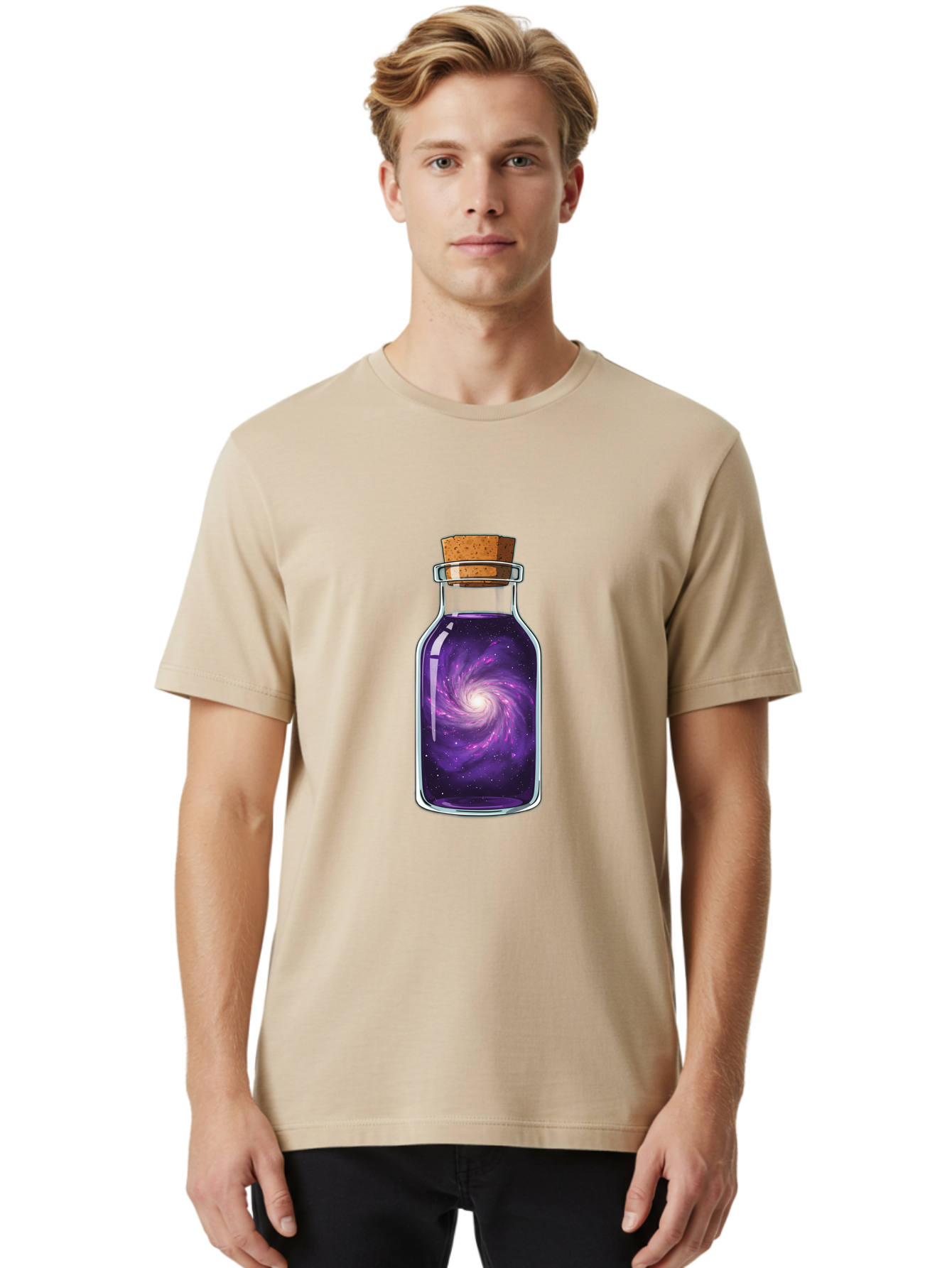 Galaxy-In-A-Bottle-49 Men'S Graphic Tee, 100% Cotton, Comfortable Casual Summer Wear, Machine Washable, Vintage Camera, Old Camera, Antique Camera, Black Camera, Classic Photography, Photography Equipment, Nostalgic Device, Film Camera, Baj006