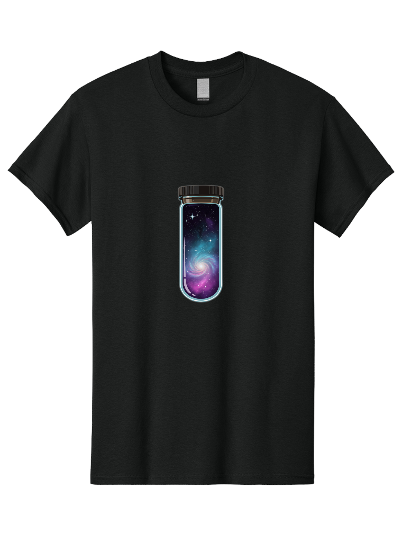 Galaxy-In-A-Bottle-5 Men'S Graphic Tee, 100% Cotton, Comfortable Casual Summer Wear, Machine Washable, Vintage Camera, Old Camera, Antique Camera, Black Camera, Classic Photography, Photography Equipment, Nostalgic Device, Film Camera, Baj007