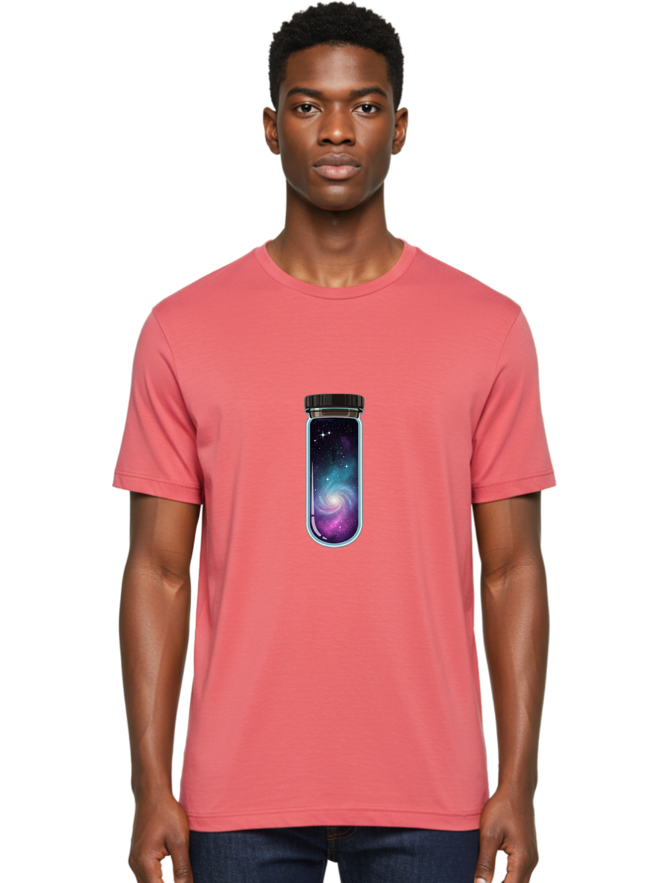 Galaxy-In-A-Bottle-5 Men'S Graphic Tee, 100% Cotton, Comfortable Casual Summer Wear, Machine Washable, Vintage Camera, Old Camera, Antique Camera, Black Camera, Classic Photography, Photography Equipment, Nostalgic Device, Film Camera, Baj007
