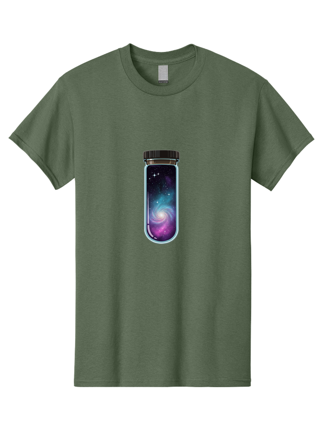 Galaxy-In-A-Bottle-5 Men'S Graphic Tee, 100% Cotton, Comfortable Casual Summer Wear, Machine Washable, Vintage Camera, Old Camera, Antique Camera, Black Camera, Classic Photography, Photography Equipment, Nostalgic Device, Film Camera, Baj007