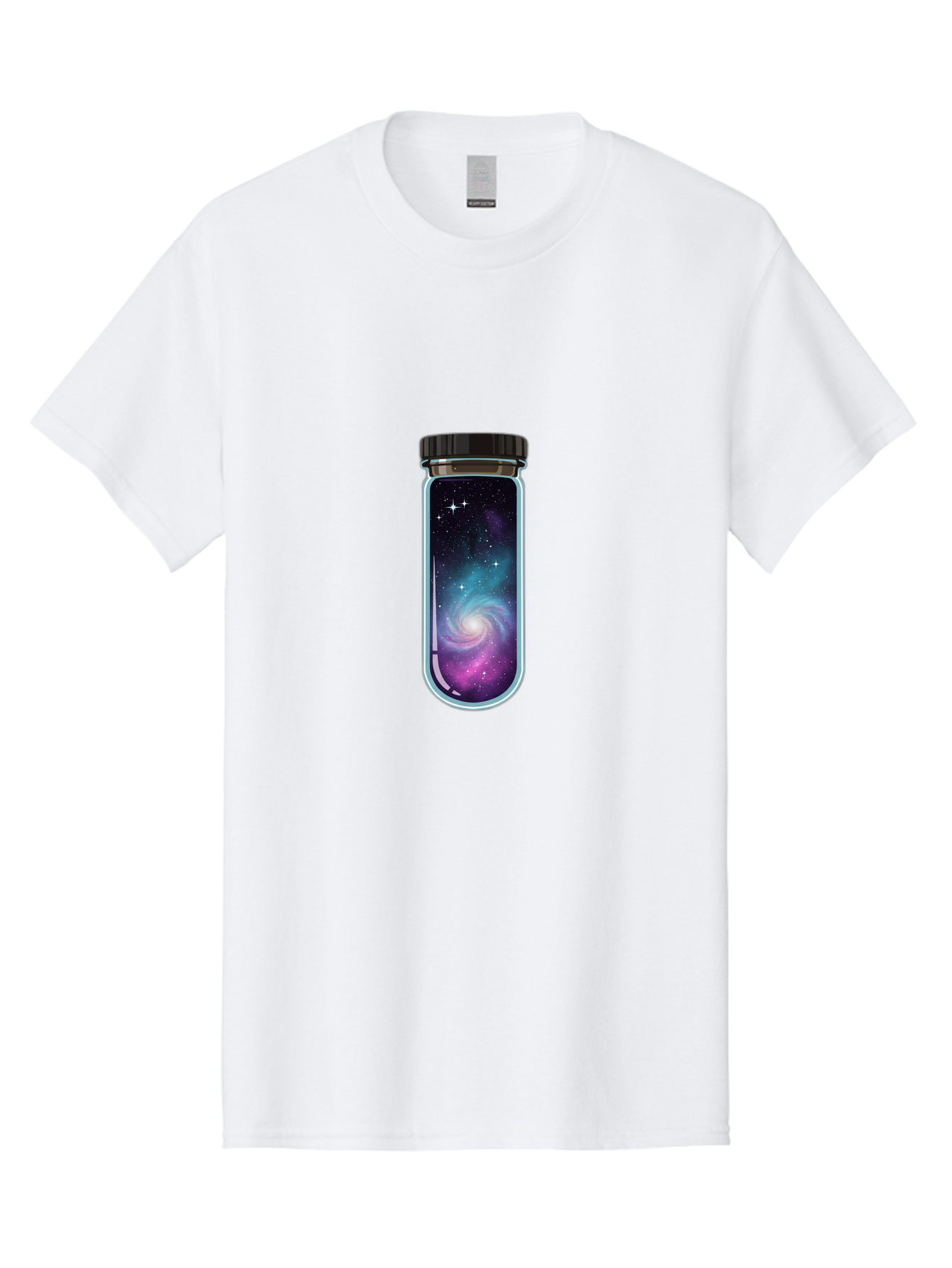 Galaxy-In-A-Bottle-5 Men'S Graphic Tee, 100% Cotton, Comfortable Casual Summer Wear, Machine Washable, Vintage Camera, Old Camera, Antique Camera, Black Camera, Classic Photography, Photography Equipment, Nostalgic Device, Film Camera, Baj007