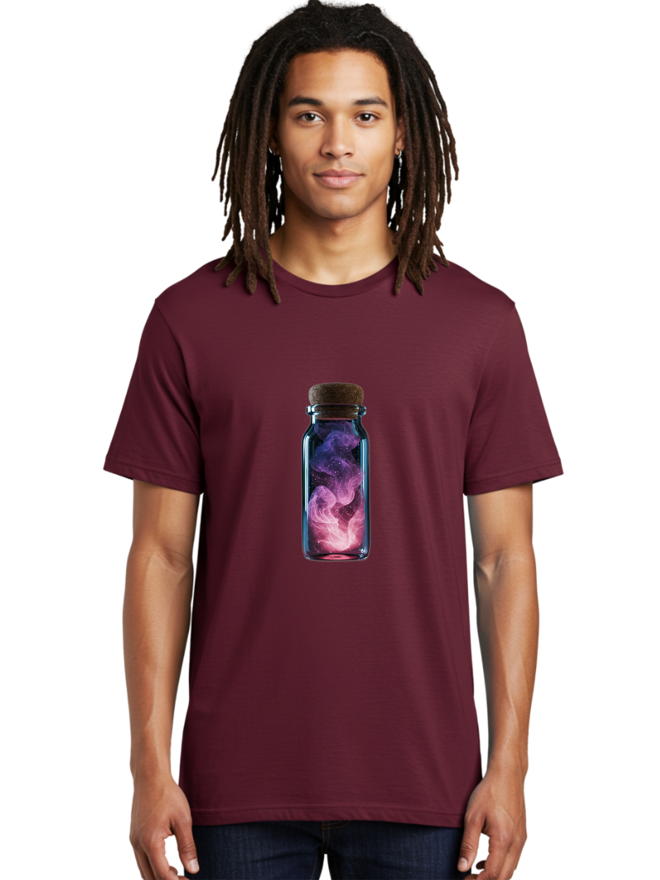 Galaxy-In-A-Bottle-6 Men'S Graphic Tee, 100% Cotton, Comfortable Casual Summer Wear, Machine Washable, Vintage Camera, Old Camera, Antique Camera, Black Camera, Classic Photography, Photography Equipment, Nostalgic Device, Film Camera, Baj009