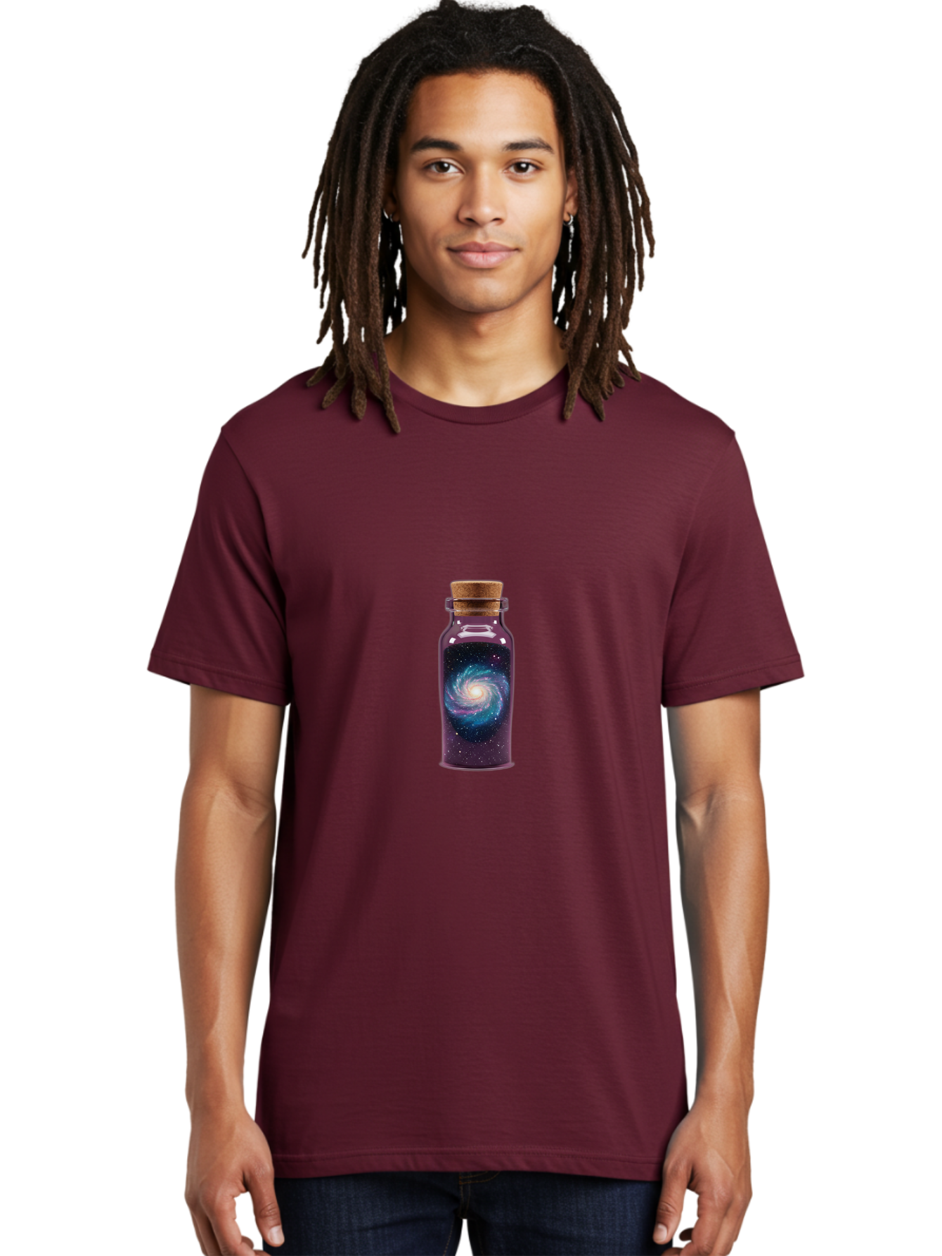 Galaxy-In-A-Bottle-7 Men'S Graphic Tee, 100% Cotton, Comfortable Casual Summer Wear, Machine Washable, Vintage Camera, Old Camera, Antique Camera, Black Camera, Classic Photography, Photography Equipment, Nostalgic Device, Film Camera, Baj010