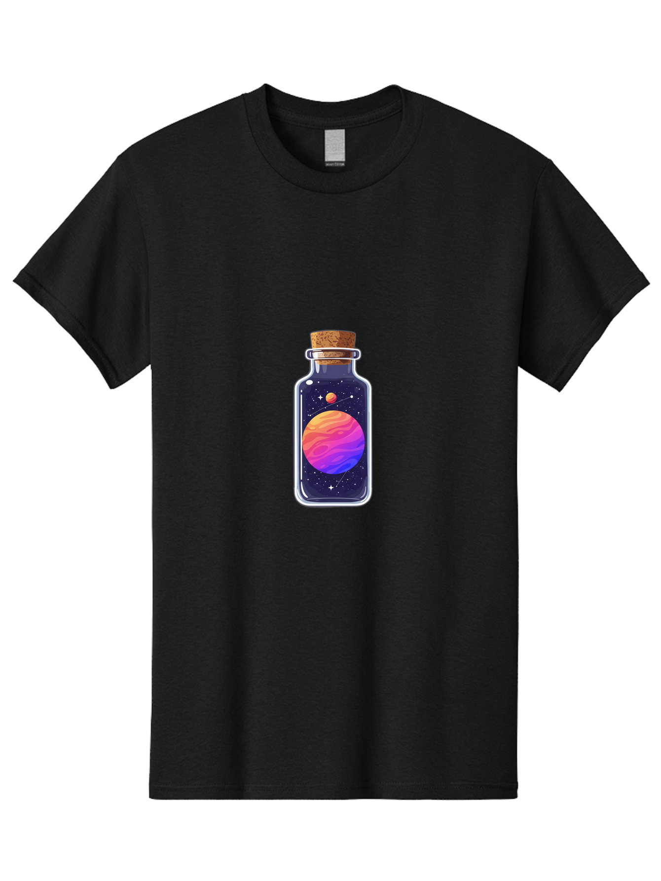 Galaxy-In-A-Bottle-8 Men'S Graphic Tee, 100% Cotton, Comfortable Casual Summer Wear, Machine Washable, Vintage Camera, Old Camera, Antique Camera, Black Camera, Classic Photography, Photography Equipment, Nostalgic Device, Film Camera, Baj011