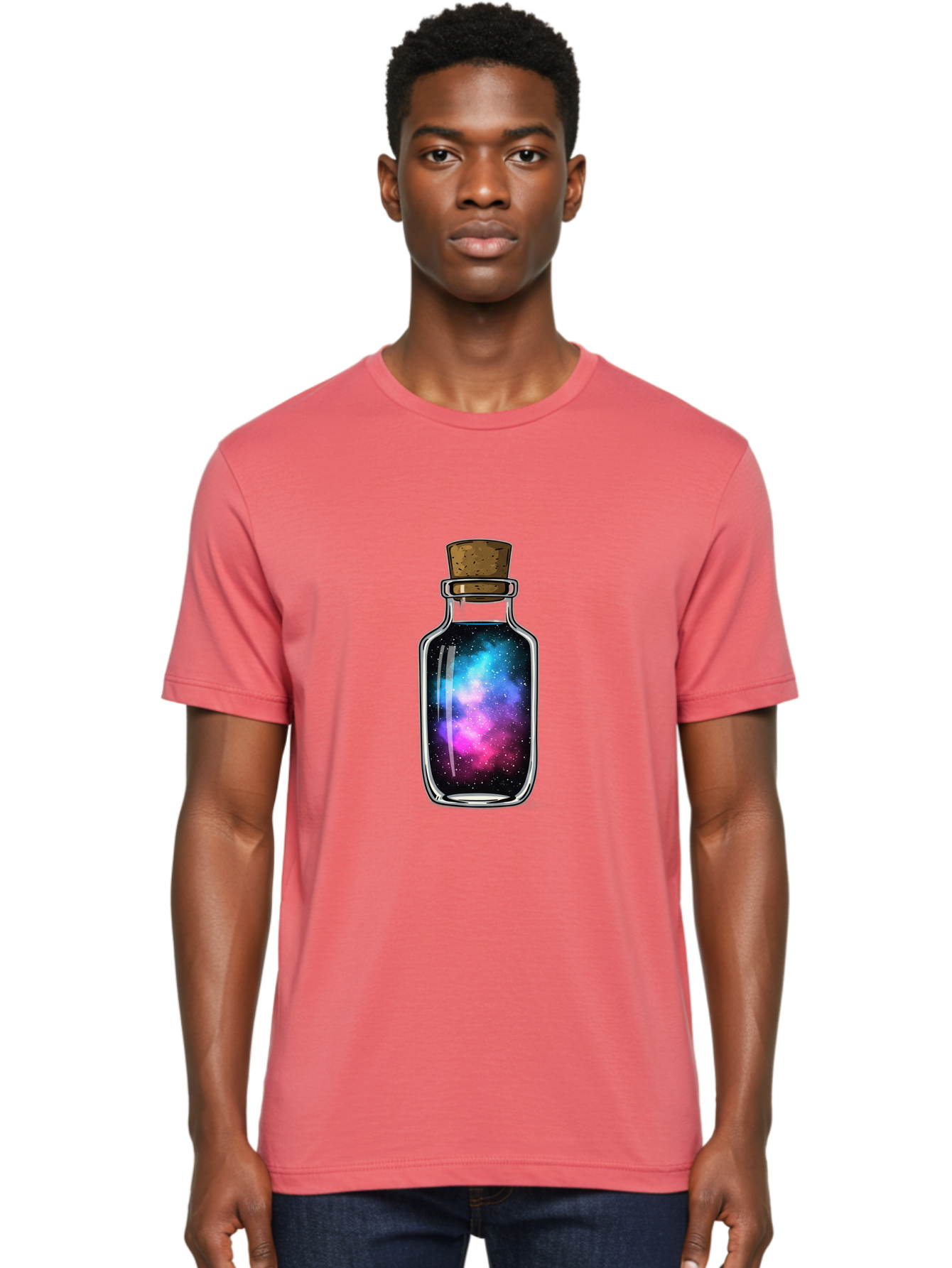 Galaxy-In-A-Bottle-9 Men'S Graphic Tee, 100% Cotton, Comfortable Casual Summer Wear, Machine Washable, Vintage Camera, Old Camera, Antique Camera, Black Camera, Classic Photography, Photography Equipment, Nostalgic Device, Film Camera, Baj012