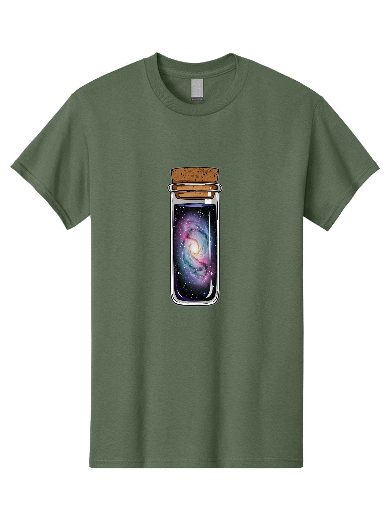 Galaxy-In-A-Jar-1 Men'S Graphic Tee, 100% Cotton, Comfortable Casual Summer Wear, Machine Washable, Vintage Camera, Old Camera, Antique Camera, Black Camera, Classic Photography, Photography Equipment, Nostalgic Device, Film Camera, Camera Art Baj014