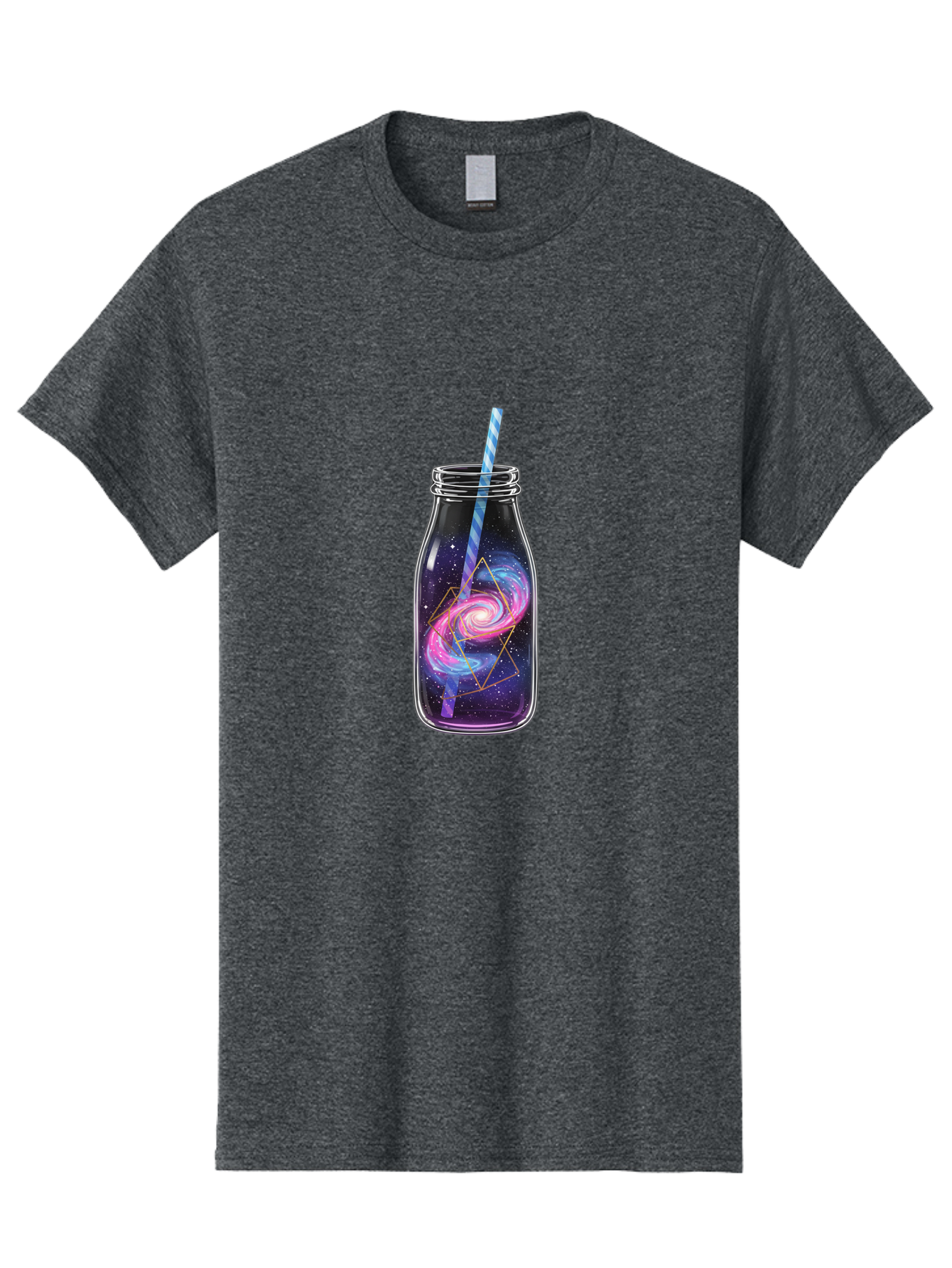Galaxy-In-A-Jar-3 Men'S Graphic Tee, 100% Cotton, Comfortable Casual Summer Wear, Machine Washable, Vintage Camera, Old Camera, Antique Camera, Black Camera, Classic Photography, Photography Equipment, Nostalgic Device, Film Camera, Camera Art Baj016