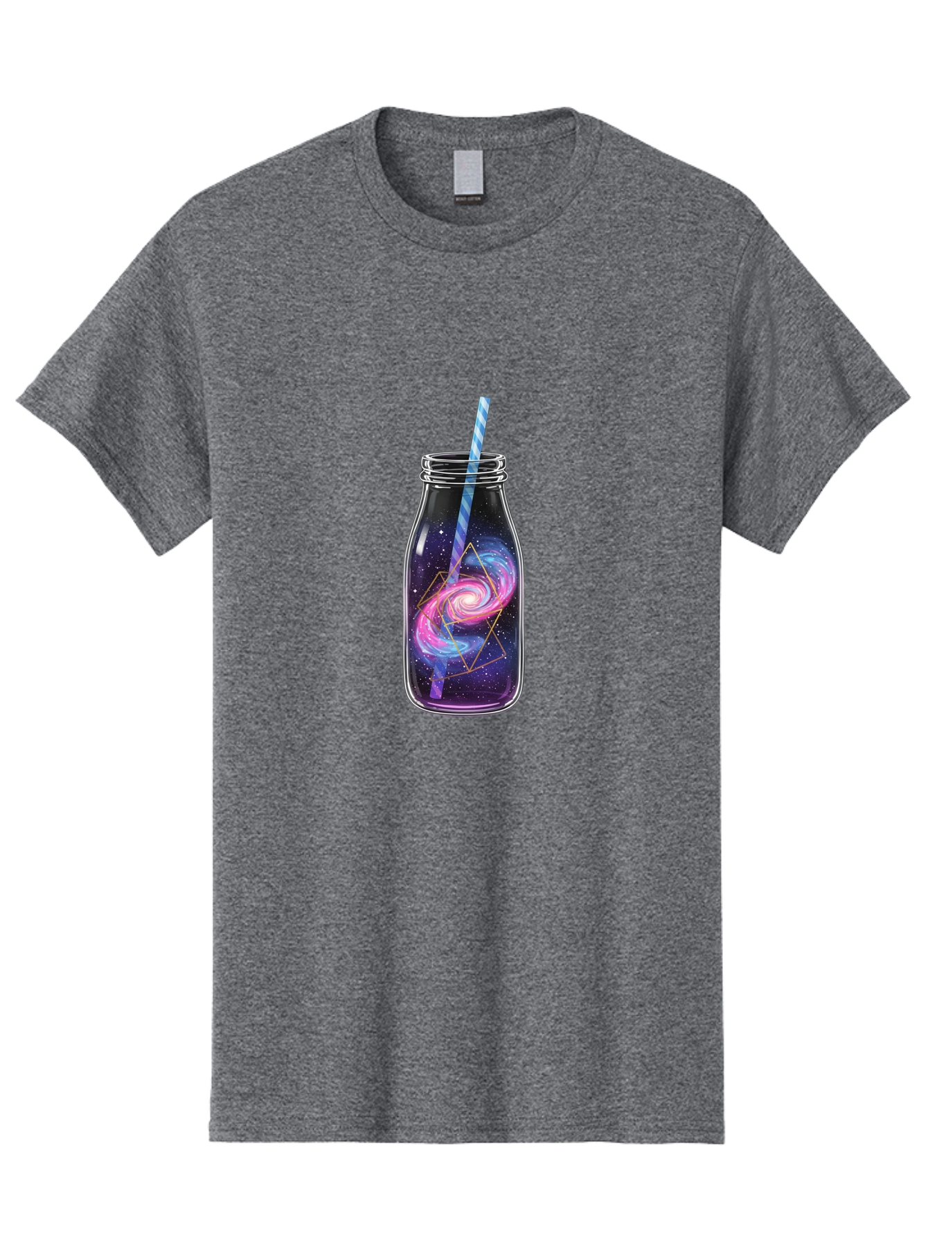 Galaxy-In-A-Jar-3 Men'S Graphic Tee, 100% Cotton, Comfortable Casual Summer Wear, Machine Washable, Vintage Camera, Old Camera, Antique Camera, Black Camera, Classic Photography, Photography Equipment, Nostalgic Device, Film Camera, Camera Art Baj016