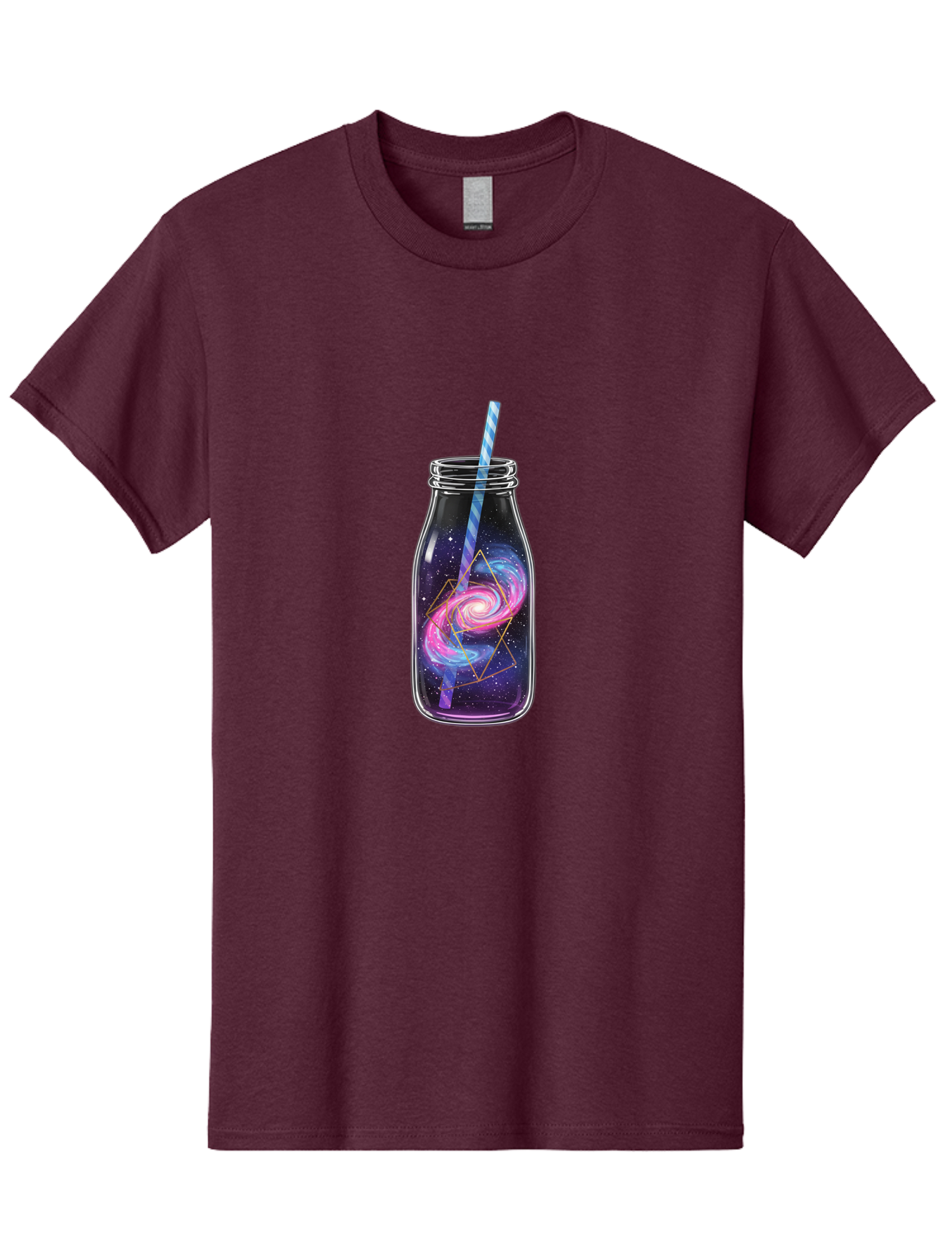 Galaxy-In-A-Jar-3 Men'S Graphic Tee, 100% Cotton, Comfortable Casual Summer Wear, Machine Washable, Vintage Camera, Old Camera, Antique Camera, Black Camera, Classic Photography, Photography Equipment, Nostalgic Device, Film Camera, Camera Art Baj016