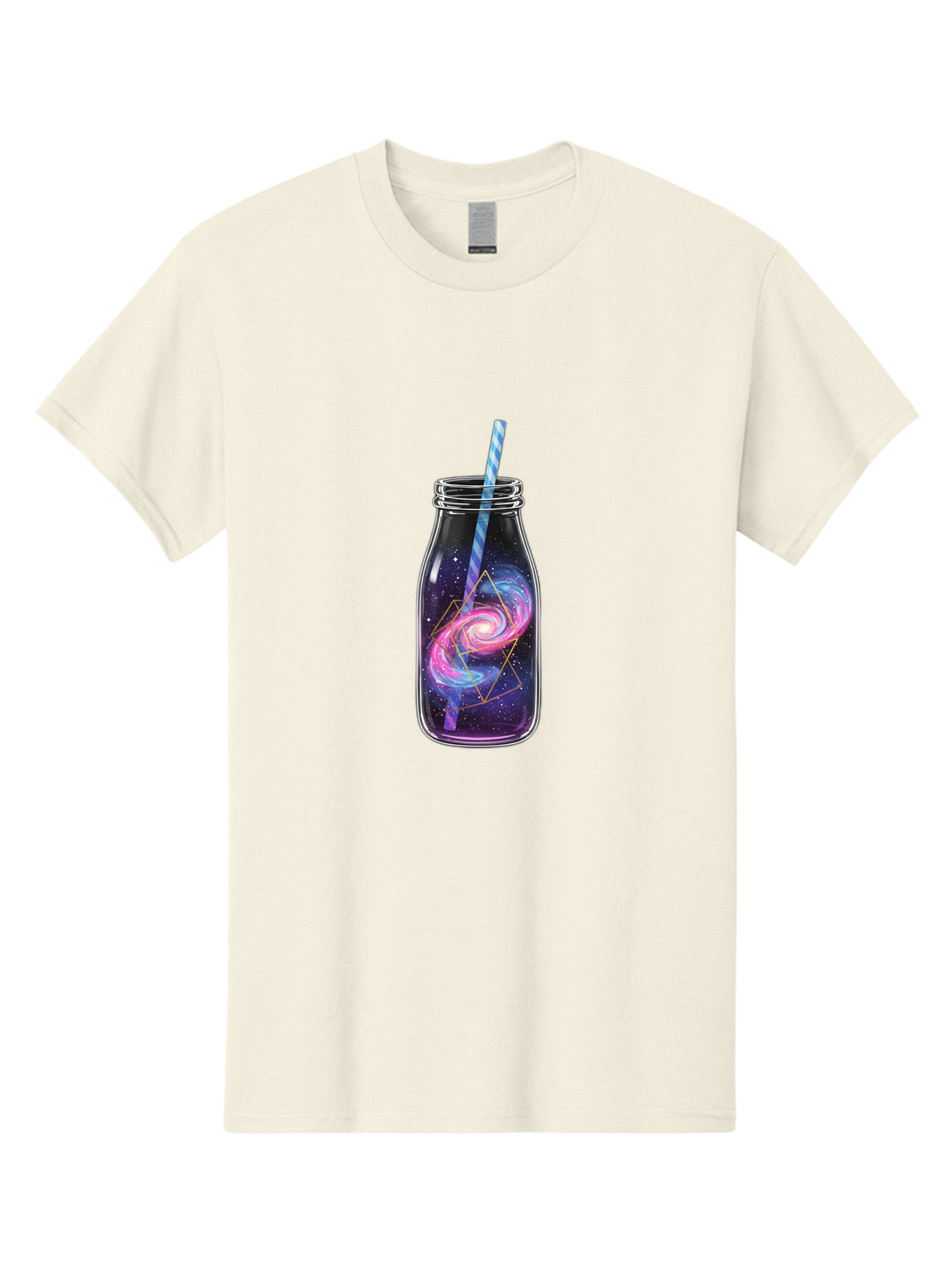 Galaxy-In-A-Jar-3 Men'S Graphic Tee, 100% Cotton, Comfortable Casual Summer Wear, Machine Washable, Vintage Camera, Old Camera, Antique Camera, Black Camera, Classic Photography, Photography Equipment, Nostalgic Device, Film Camera, Camera Art Baj016