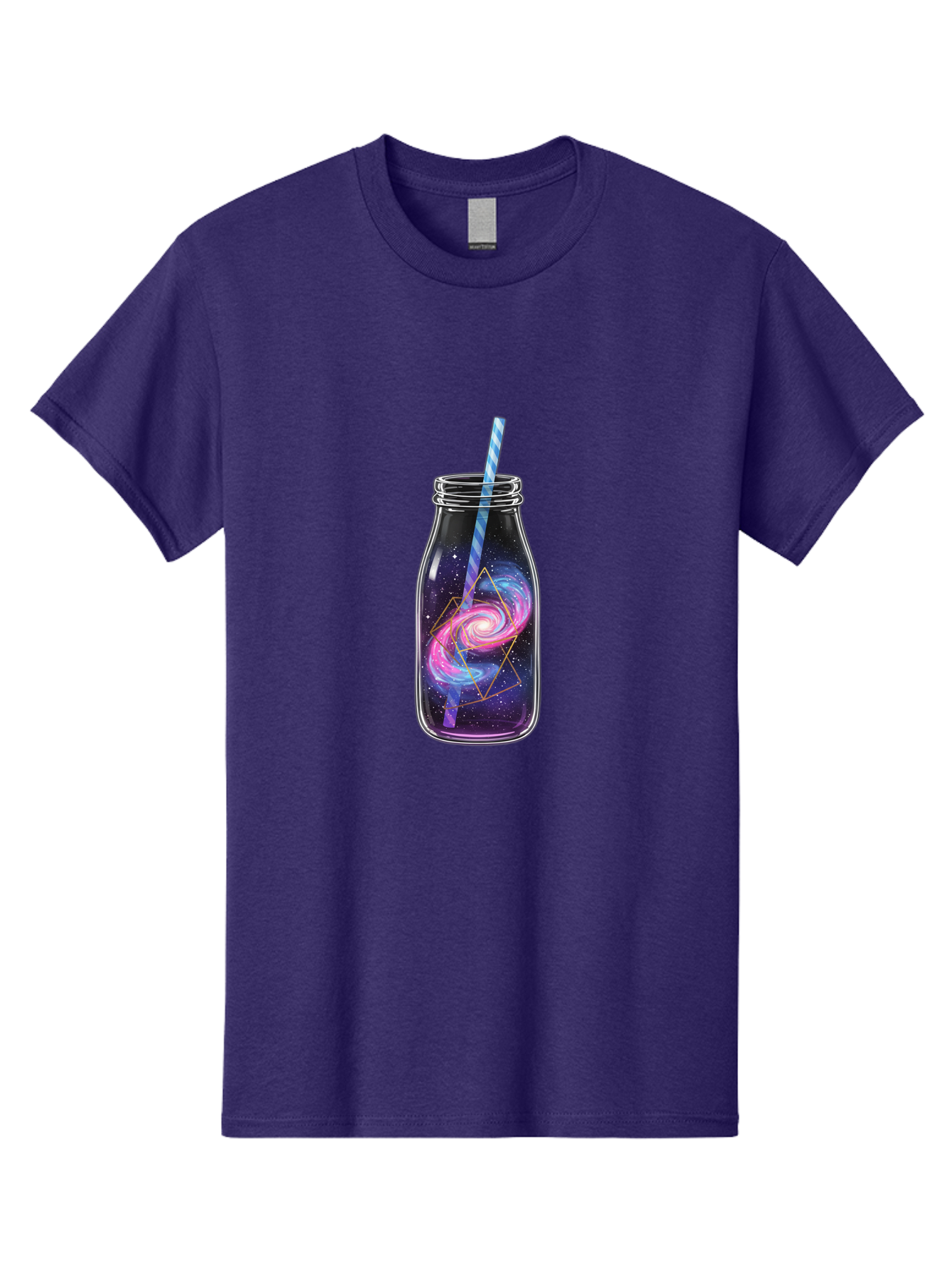 Galaxy-In-A-Jar-3 Men'S Graphic Tee, 100% Cotton, Comfortable Casual Summer Wear, Machine Washable, Vintage Camera, Old Camera, Antique Camera, Black Camera, Classic Photography, Photography Equipment, Nostalgic Device, Film Camera, Camera Art Baj016