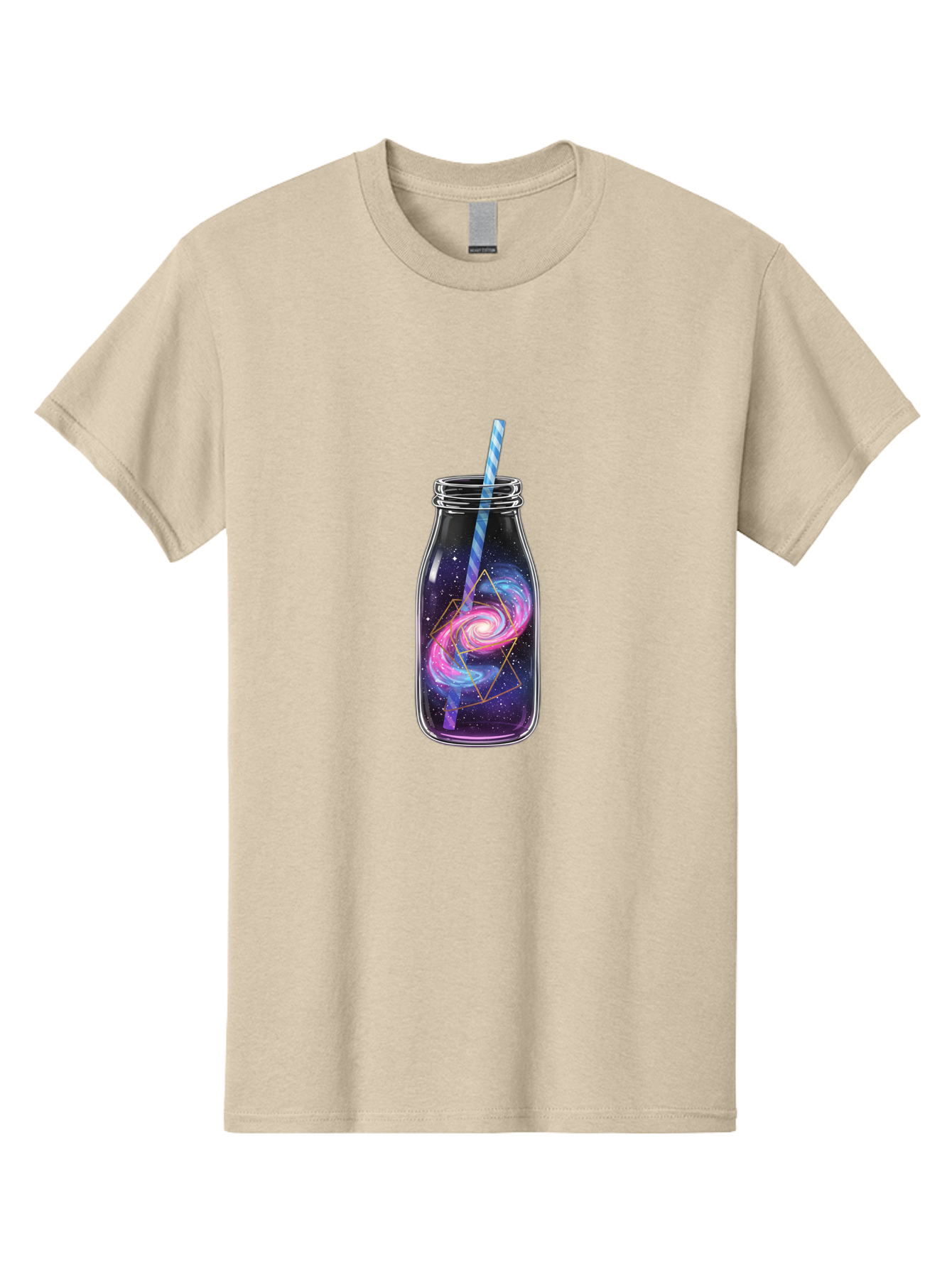 Galaxy-In-A-Jar-3 Men'S Graphic Tee, 100% Cotton, Comfortable Casual Summer Wear, Machine Washable, Vintage Camera, Old Camera, Antique Camera, Black Camera, Classic Photography, Photography Equipment, Nostalgic Device, Film Camera, Camera Art Baj016