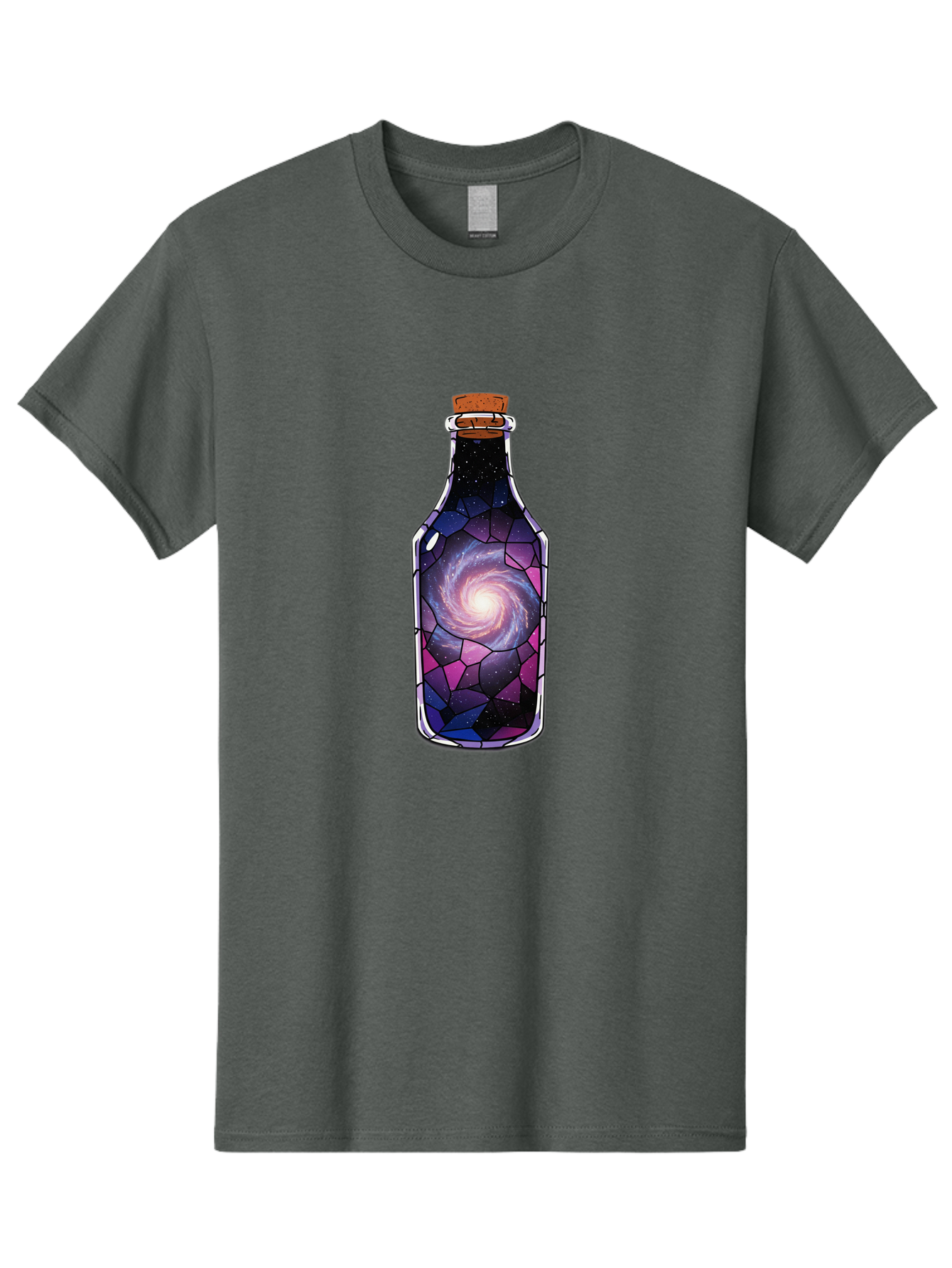 Galaxy-In-Bottle-1 Men'S Graphic Tee, 100% Cotton, Comfortable Casual Summer Wear, Machine Washable, Vintage Camera, Old Camera, Antique Camera, Black Camera, Classic Photography, Photography Equipment, Nostalgic Device, Film Camera, Baj020
