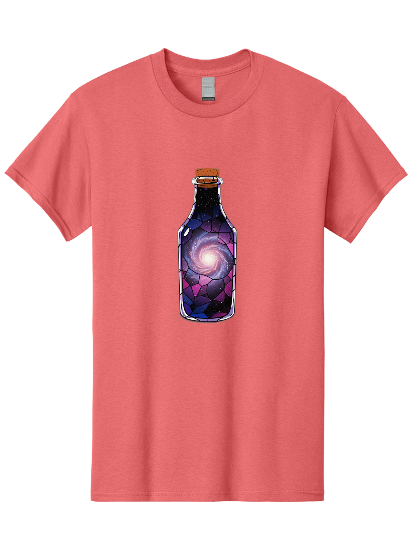 Galaxy-In-Bottle-1 Men'S Graphic Tee, 100% Cotton, Comfortable Casual Summer Wear, Machine Washable, Vintage Camera, Old Camera, Antique Camera, Black Camera, Classic Photography, Photography Equipment, Nostalgic Device, Film Camera, Baj020