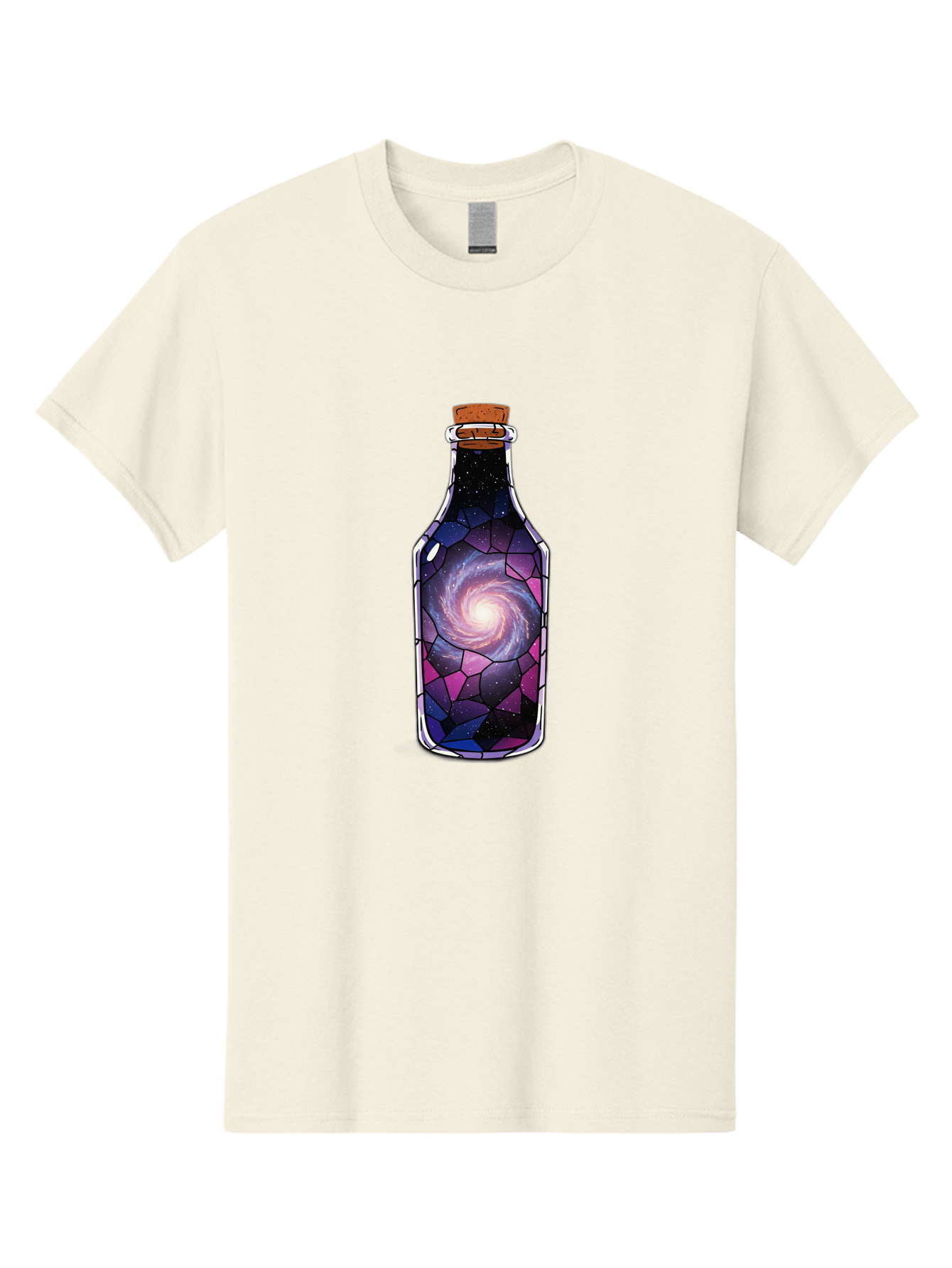 Galaxy-In-Bottle-1 Men'S Graphic Tee, 100% Cotton, Comfortable Casual Summer Wear, Machine Washable, Vintage Camera, Old Camera, Antique Camera, Black Camera, Classic Photography, Photography Equipment, Nostalgic Device, Film Camera, Baj020