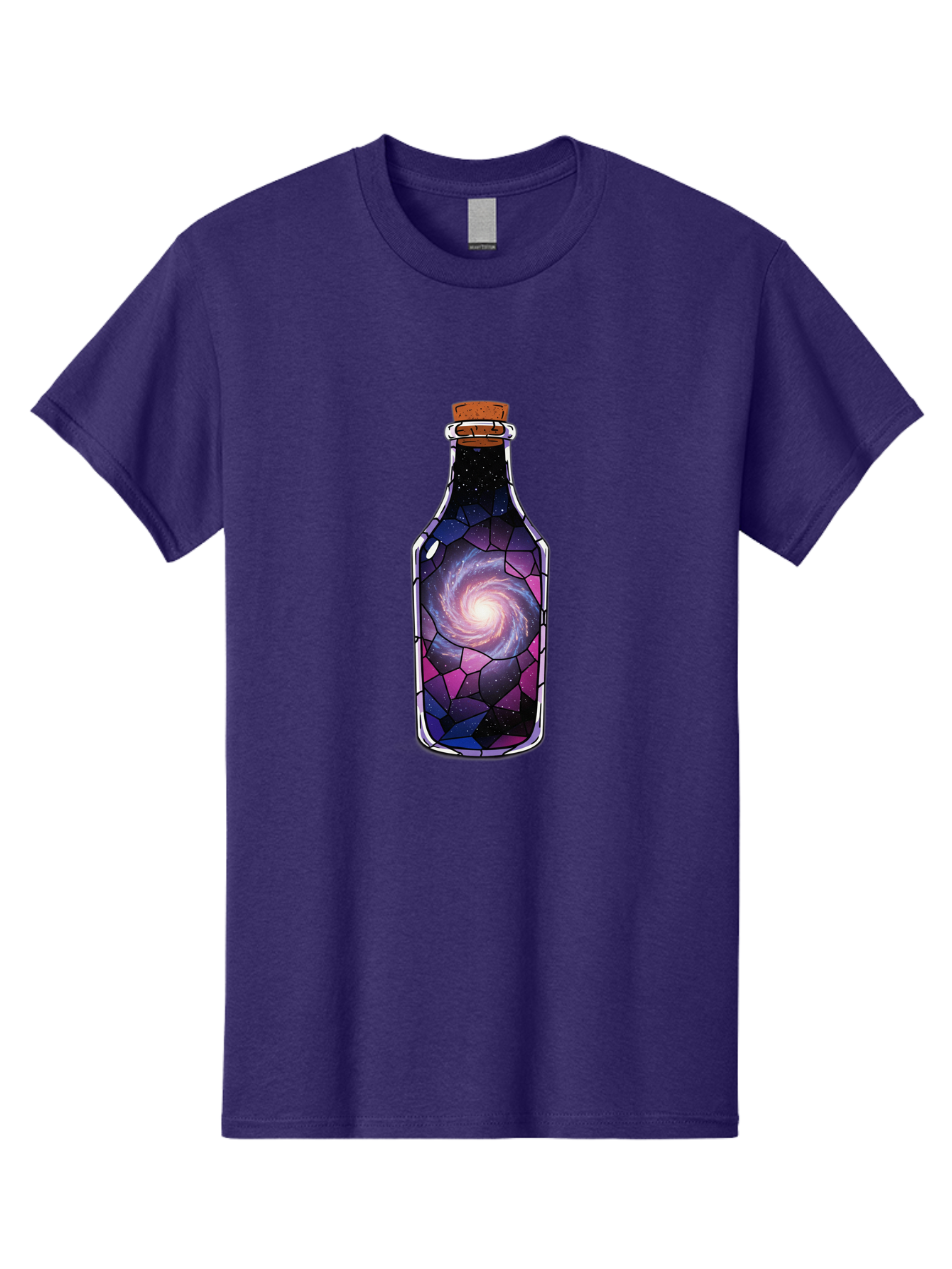 Galaxy-In-Bottle-1 Men'S Graphic Tee, 100% Cotton, Comfortable Casual Summer Wear, Machine Washable, Vintage Camera, Old Camera, Antique Camera, Black Camera, Classic Photography, Photography Equipment, Nostalgic Device, Film Camera, Baj020