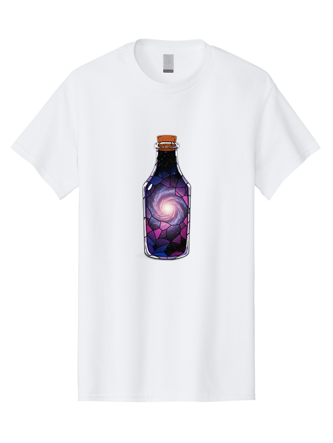 Galaxy-In-Bottle-1 Men'S Graphic Tee, 100% Cotton, Comfortable Casual Summer Wear, Machine Washable, Vintage Camera, Old Camera, Antique Camera, Black Camera, Classic Photography, Photography Equipment, Nostalgic Device, Film Camera, Baj020