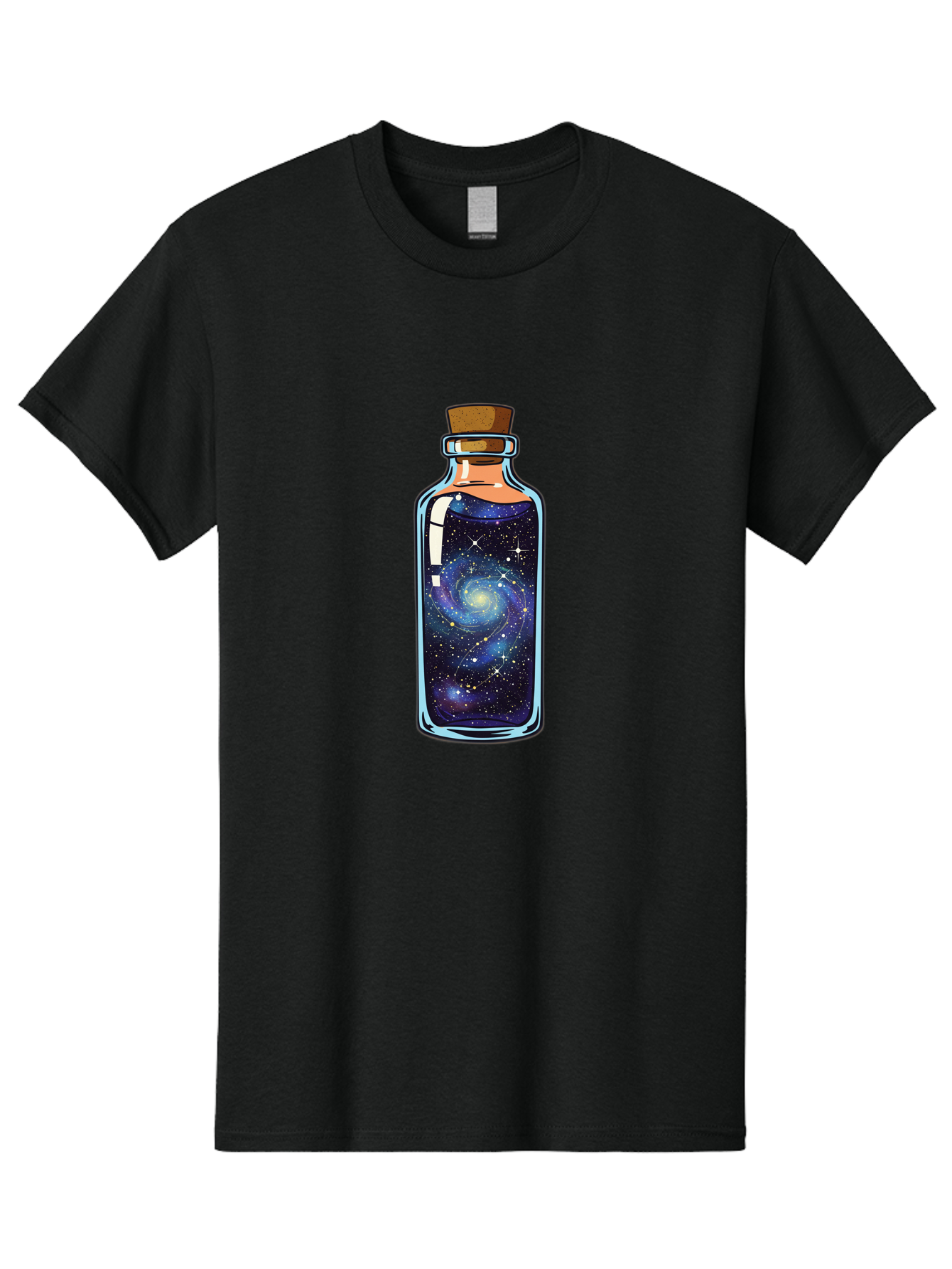 Galaxy-In-Bottle-11 Men'S Graphic Tee, 100% Cotton, Comfortable Casual Summer Wear, Machine Washable, Vintage Camera, Old Camera, Antique Camera, Black Camera, Classic Photography, Photography Equipment, Nostalgic Device, Film Camera, Baj022