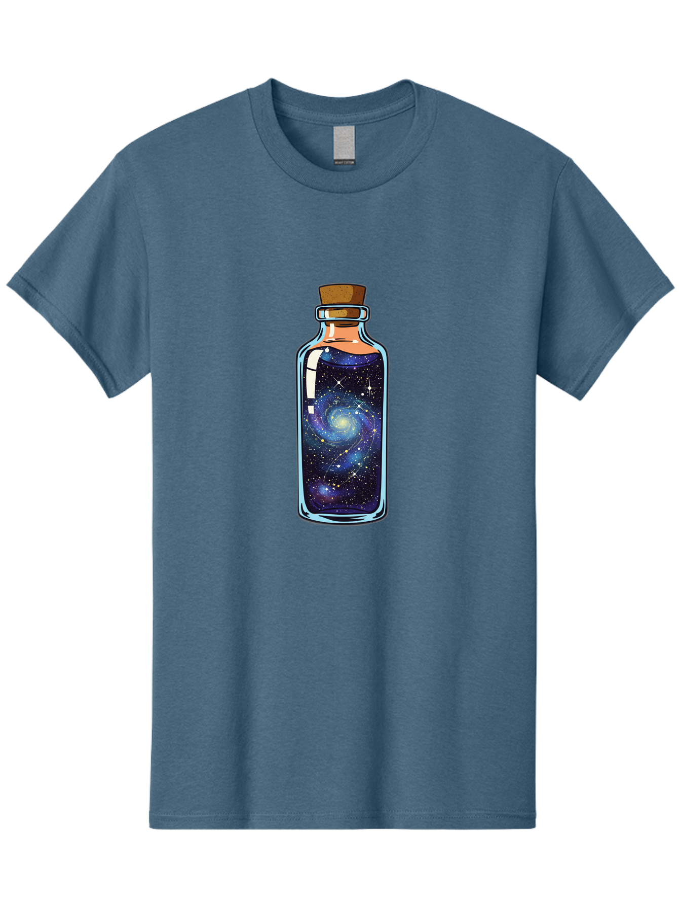 Galaxy-In-Bottle-11 Men'S Graphic Tee, 100% Cotton, Comfortable Casual Summer Wear, Machine Washable, Vintage Camera, Old Camera, Antique Camera, Black Camera, Classic Photography, Photography Equipment, Nostalgic Device, Film Camera, Baj022