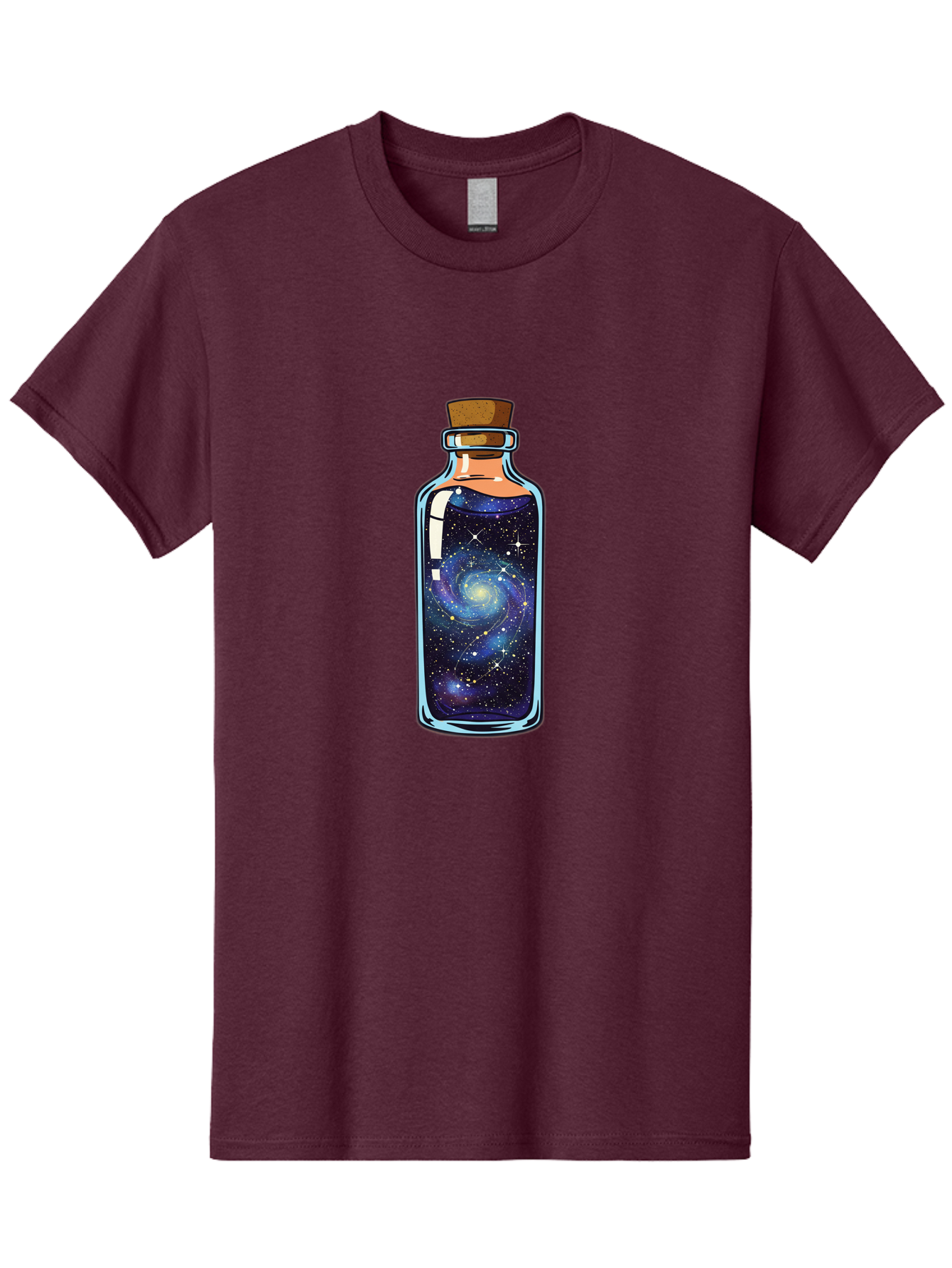 Galaxy-In-Bottle-11 Men'S Graphic Tee, 100% Cotton, Comfortable Casual Summer Wear, Machine Washable, Vintage Camera, Old Camera, Antique Camera, Black Camera, Classic Photography, Photography Equipment, Nostalgic Device, Film Camera, Baj022