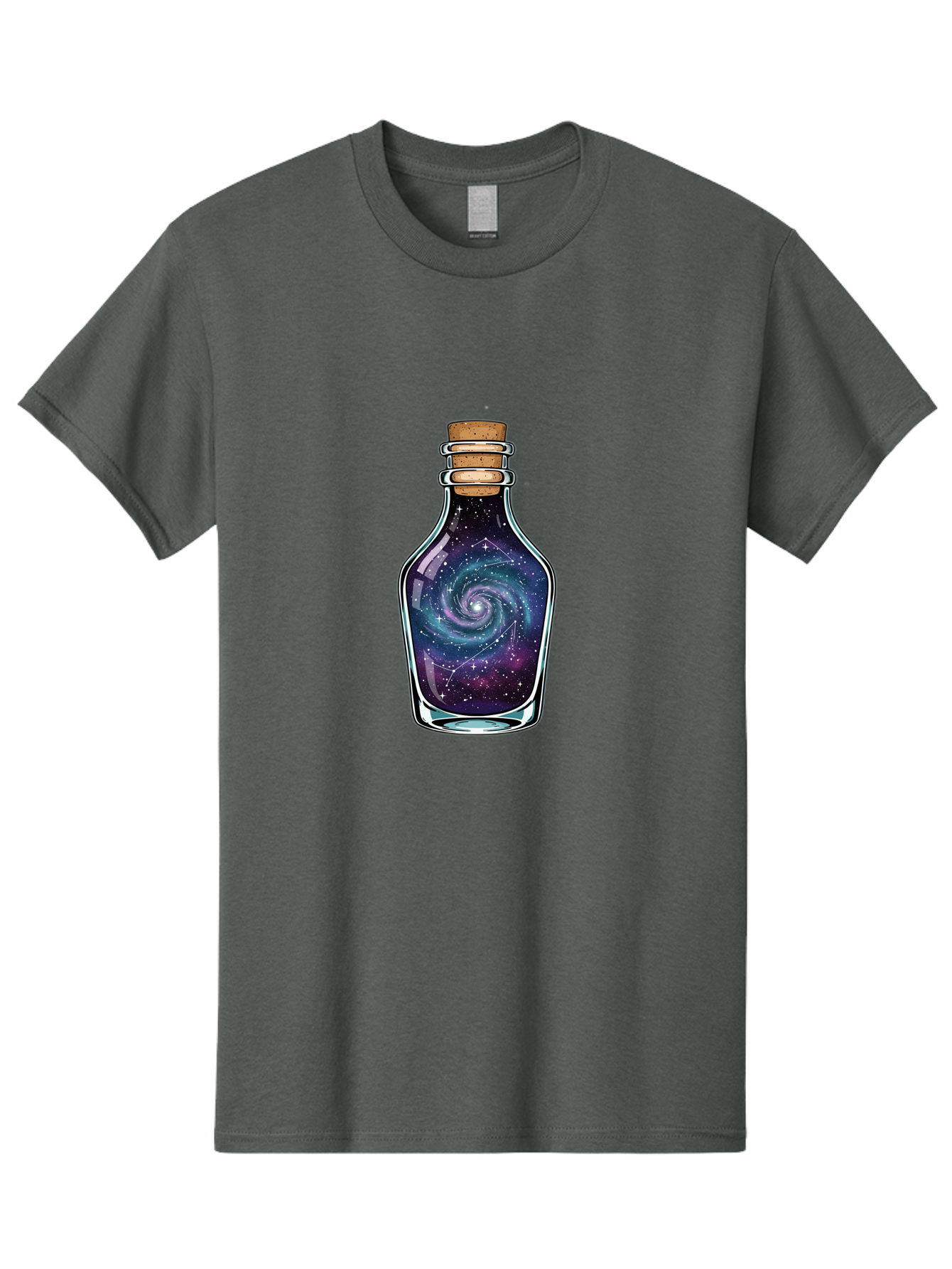 Galaxy-In-Bottle-12 Men'S Graphic Tee, 100% Cotton, Comfortable Casual Summer Wear, Machine Washable, Vintage Camera, Old Camera, Antique Camera, Black Camera, Classic Photography, Photography Equipment, Nostalgic Device, Film Camera, Baj023