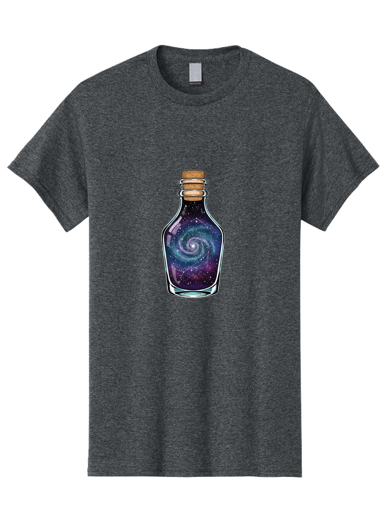 Galaxy-In-Bottle-12 Men'S Graphic Tee, 100% Cotton, Comfortable Casual Summer Wear, Machine Washable, Vintage Camera, Old Camera, Antique Camera, Black Camera, Classic Photography, Photography Equipment, Nostalgic Device, Film Camera, Baj023