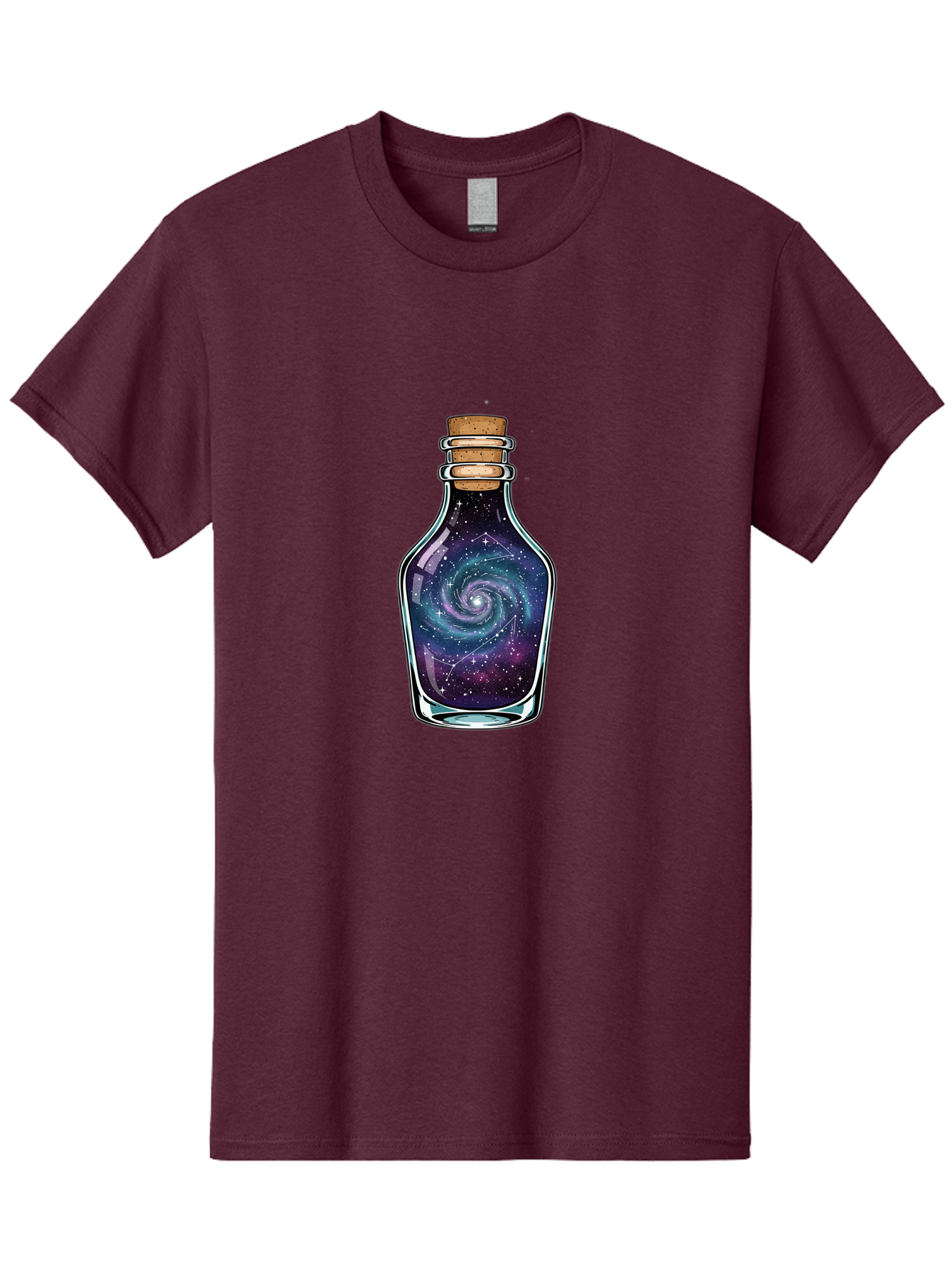 Galaxy-In-Bottle-12 Men'S Graphic Tee, 100% Cotton, Comfortable Casual Summer Wear, Machine Washable, Vintage Camera, Old Camera, Antique Camera, Black Camera, Classic Photography, Photography Equipment, Nostalgic Device, Film Camera, Baj023