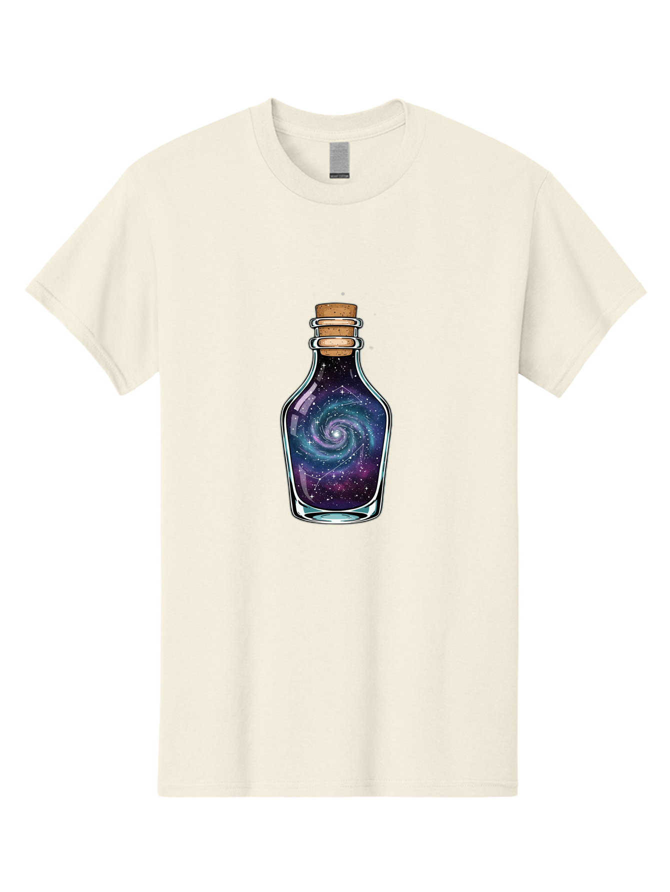 Galaxy-In-Bottle-12 Men'S Graphic Tee, 100% Cotton, Comfortable Casual Summer Wear, Machine Washable, Vintage Camera, Old Camera, Antique Camera, Black Camera, Classic Photography, Photography Equipment, Nostalgic Device, Film Camera, Baj023