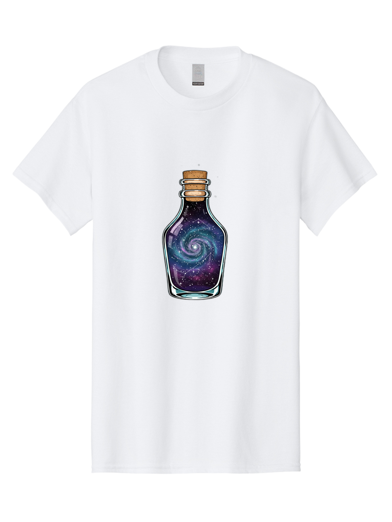 Galaxy-In-Bottle-12 Men'S Graphic Tee, 100% Cotton, Comfortable Casual Summer Wear, Machine Washable, Vintage Camera, Old Camera, Antique Camera, Black Camera, Classic Photography, Photography Equipment, Nostalgic Device, Film Camera, Baj023