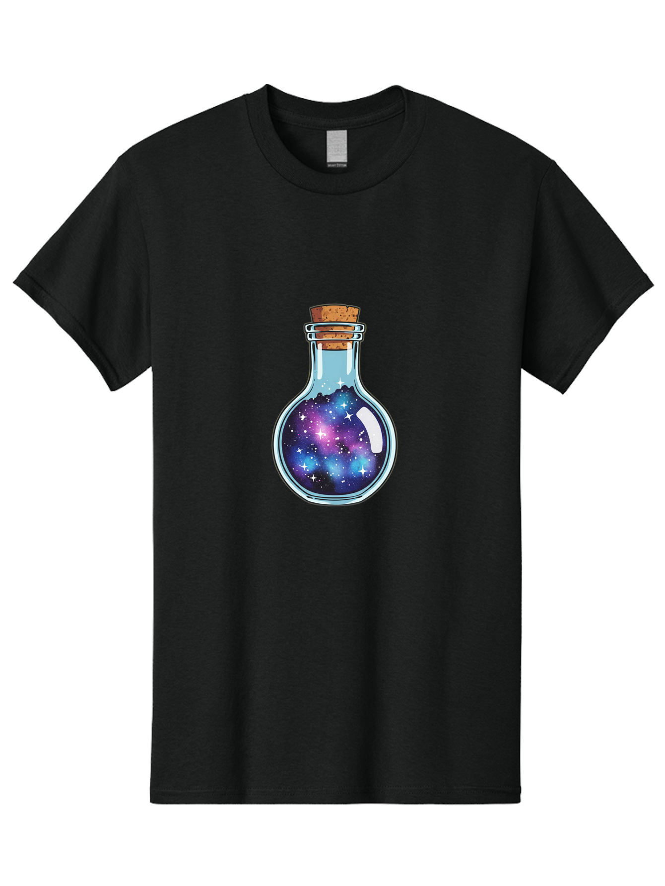 Galaxy-In-Bottle-13 Men'S Graphic Tee, 100% Cotton, Comfortable Casual Summer Wear, Machine Washable, Vintage Camera, Old Camera, Antique Camera, Black Camera, Classic Photography, Photography Equipment, Nostalgic Device, Film Camera, Baj024
