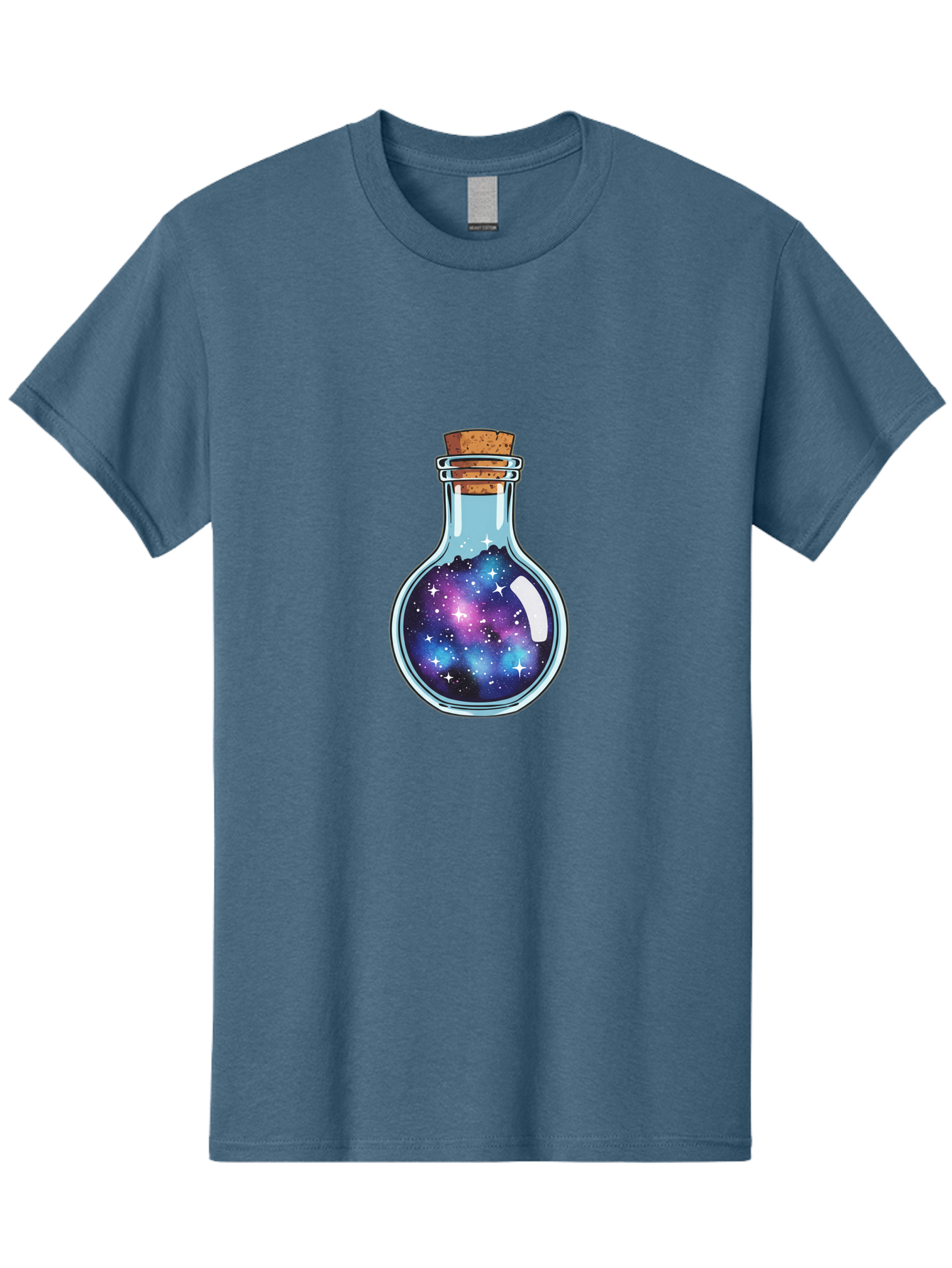 Galaxy-In-Bottle-13 Men'S Graphic Tee, 100% Cotton, Comfortable Casual Summer Wear, Machine Washable, Vintage Camera, Old Camera, Antique Camera, Black Camera, Classic Photography, Photography Equipment, Nostalgic Device, Film Camera, Baj024