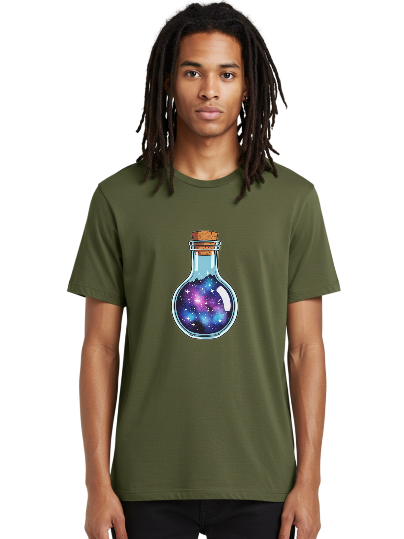 Galaxy-In-Bottle-13 Men'S Graphic Tee, 100% Cotton, Comfortable Casual Summer Wear, Machine Washable, Vintage Camera, Old Camera, Antique Camera, Black Camera, Classic Photography, Photography Equipment, Nostalgic Device, Film Camera, Baj024