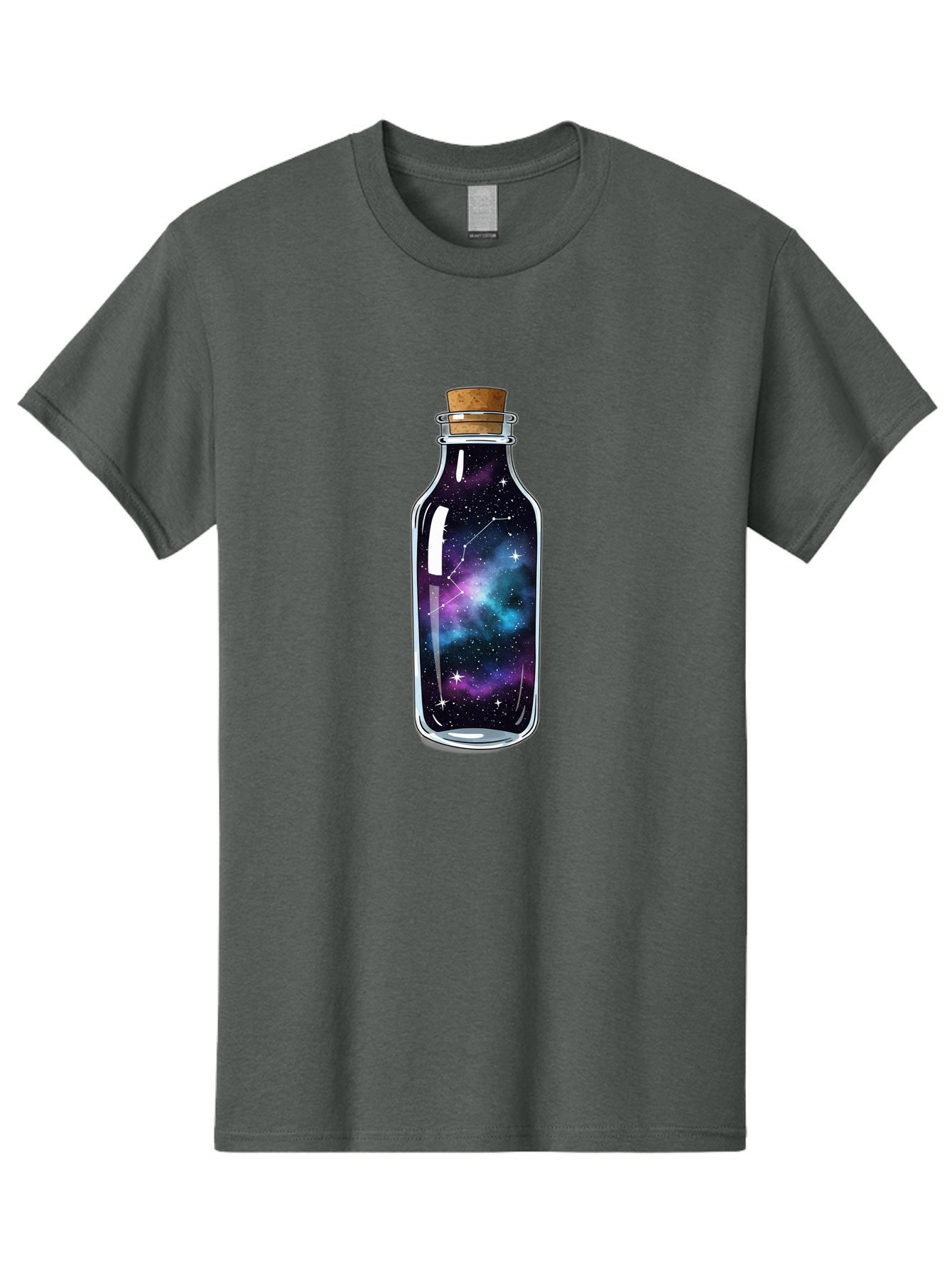 Galaxy-In-Bottle-15 Men'S Graphic Tee, 100% Cotton, Comfortable Casual Summer Wear, Machine Washable, Vintage Camera, Old Camera, Antique Camera, Black Camera, Classic Photography, Photography Equipment, Nostalgic Device, Film Camera, Baj026