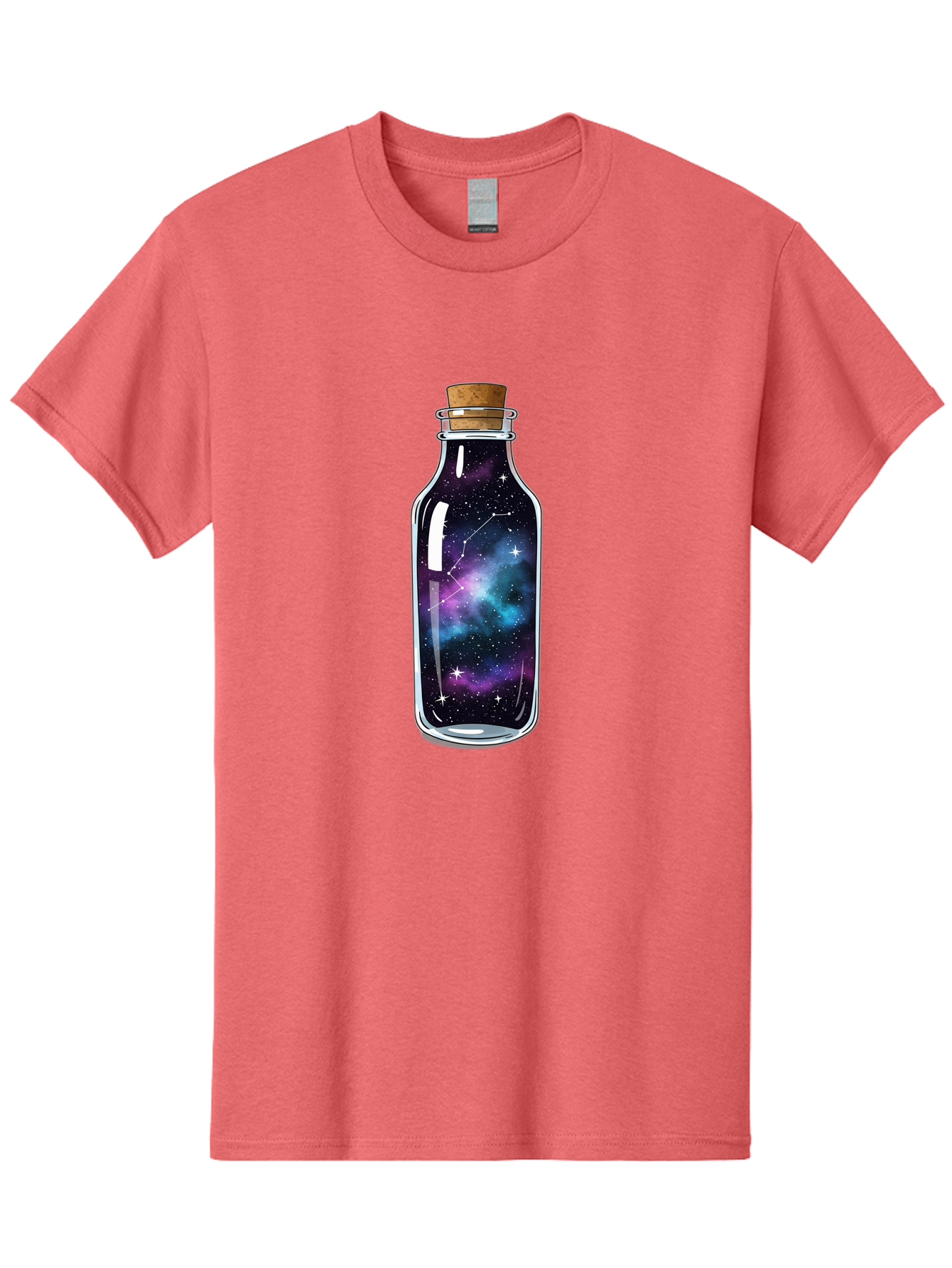 Galaxy-In-Bottle-15 Men'S Graphic Tee, 100% Cotton, Comfortable Casual Summer Wear, Machine Washable, Vintage Camera, Old Camera, Antique Camera, Black Camera, Classic Photography, Photography Equipment, Nostalgic Device, Film Camera, Baj026