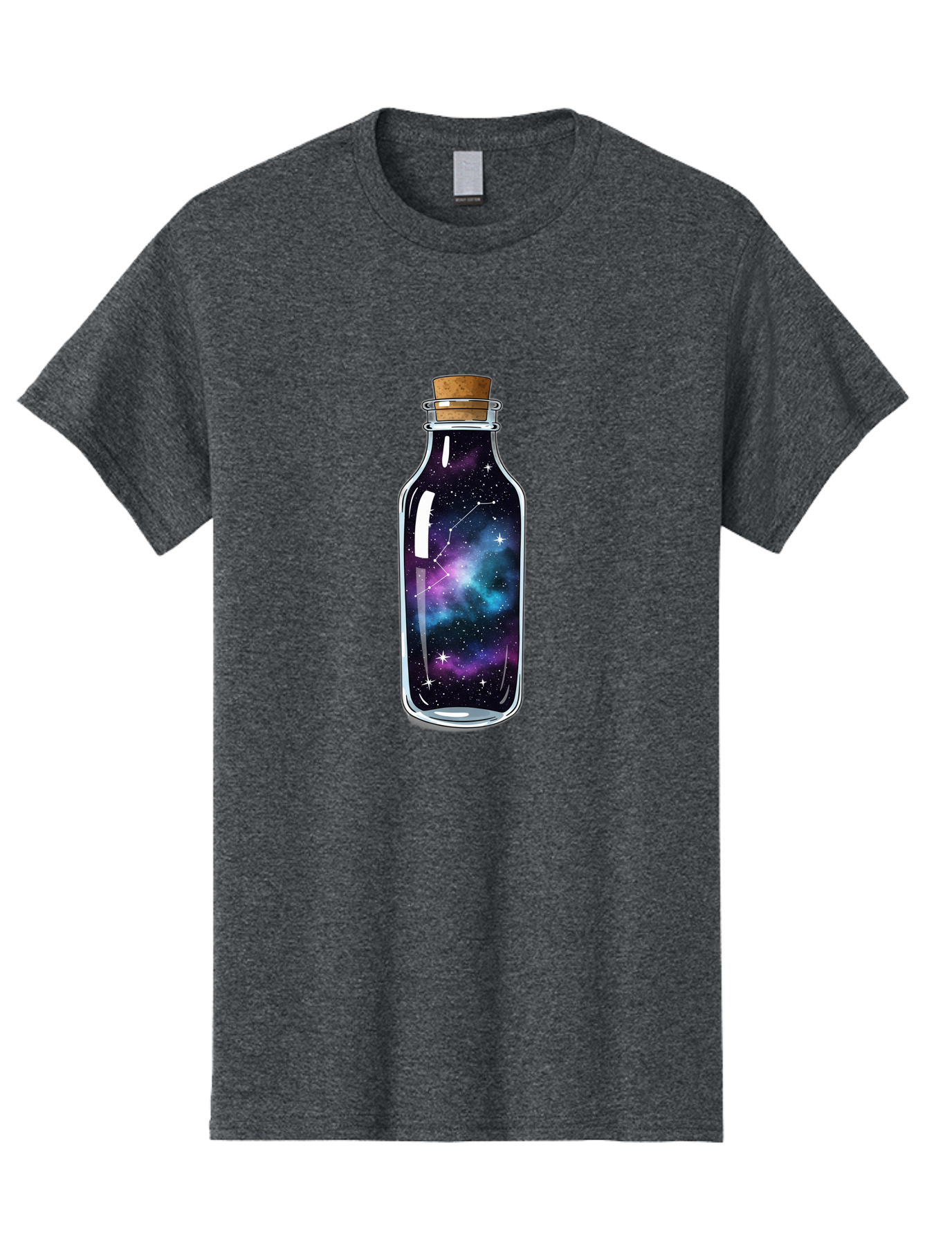 Galaxy-In-Bottle-15 Men'S Graphic Tee, 100% Cotton, Comfortable Casual Summer Wear, Machine Washable, Vintage Camera, Old Camera, Antique Camera, Black Camera, Classic Photography, Photography Equipment, Nostalgic Device, Film Camera, Baj026