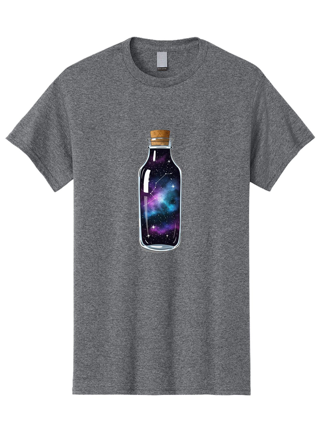 Galaxy-In-Bottle-15 Men'S Graphic Tee, 100% Cotton, Comfortable Casual Summer Wear, Machine Washable, Vintage Camera, Old Camera, Antique Camera, Black Camera, Classic Photography, Photography Equipment, Nostalgic Device, Film Camera, Baj026