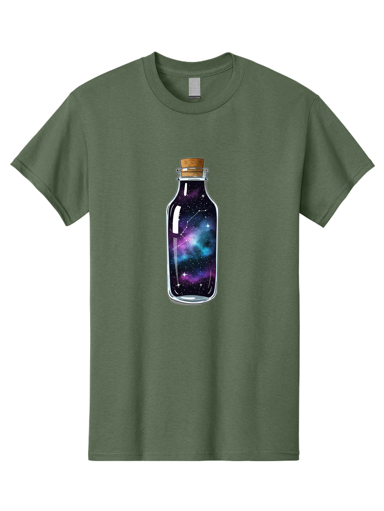 Galaxy-In-Bottle-15 Men'S Graphic Tee, 100% Cotton, Comfortable Casual Summer Wear, Machine Washable, Vintage Camera, Old Camera, Antique Camera, Black Camera, Classic Photography, Photography Equipment, Nostalgic Device, Film Camera, Baj026