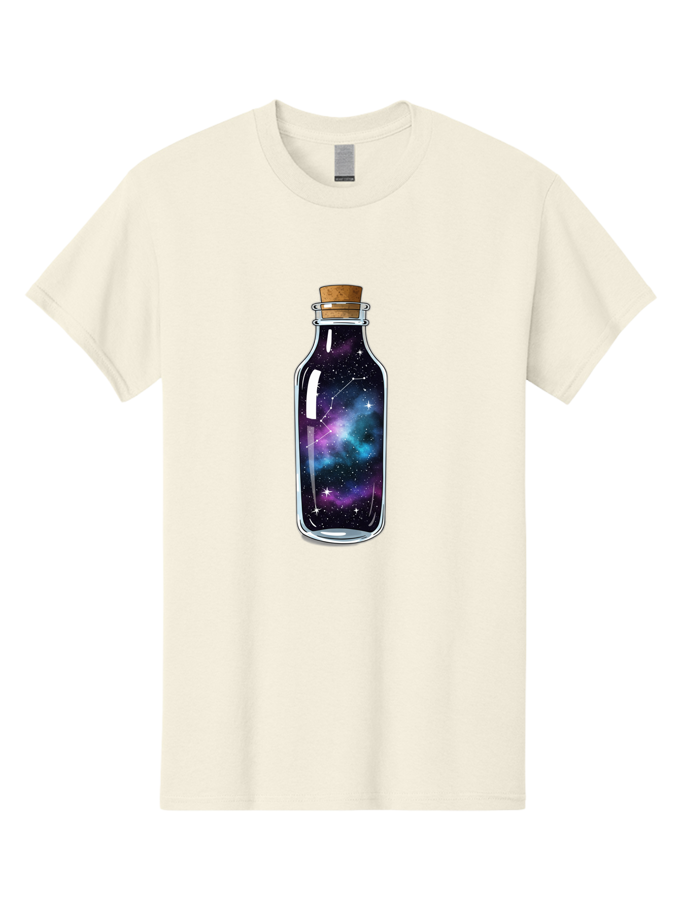 Galaxy-In-Bottle-15 Men'S Graphic Tee, 100% Cotton, Comfortable Casual Summer Wear, Machine Washable, Vintage Camera, Old Camera, Antique Camera, Black Camera, Classic Photography, Photography Equipment, Nostalgic Device, Film Camera, Baj026